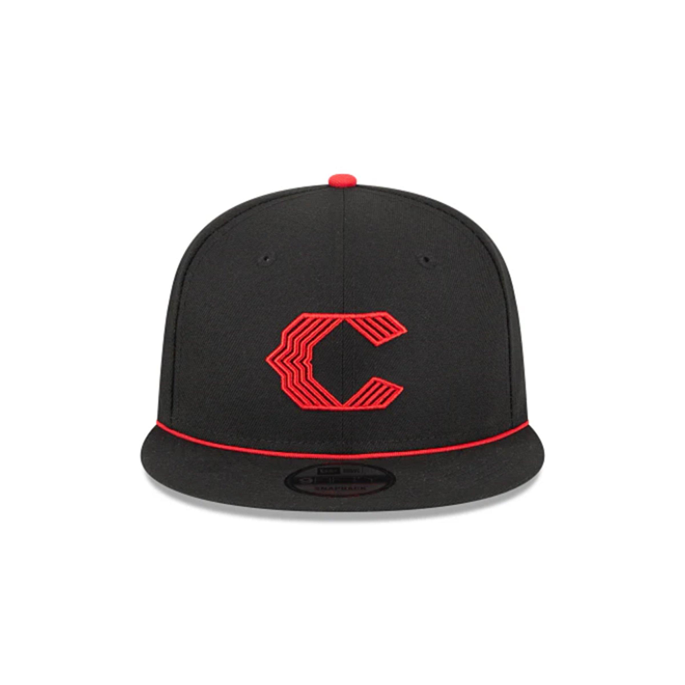 New Era Cincinnati Reds 9FIFTY 2025 City Connect Snapback Hat-Black/Red