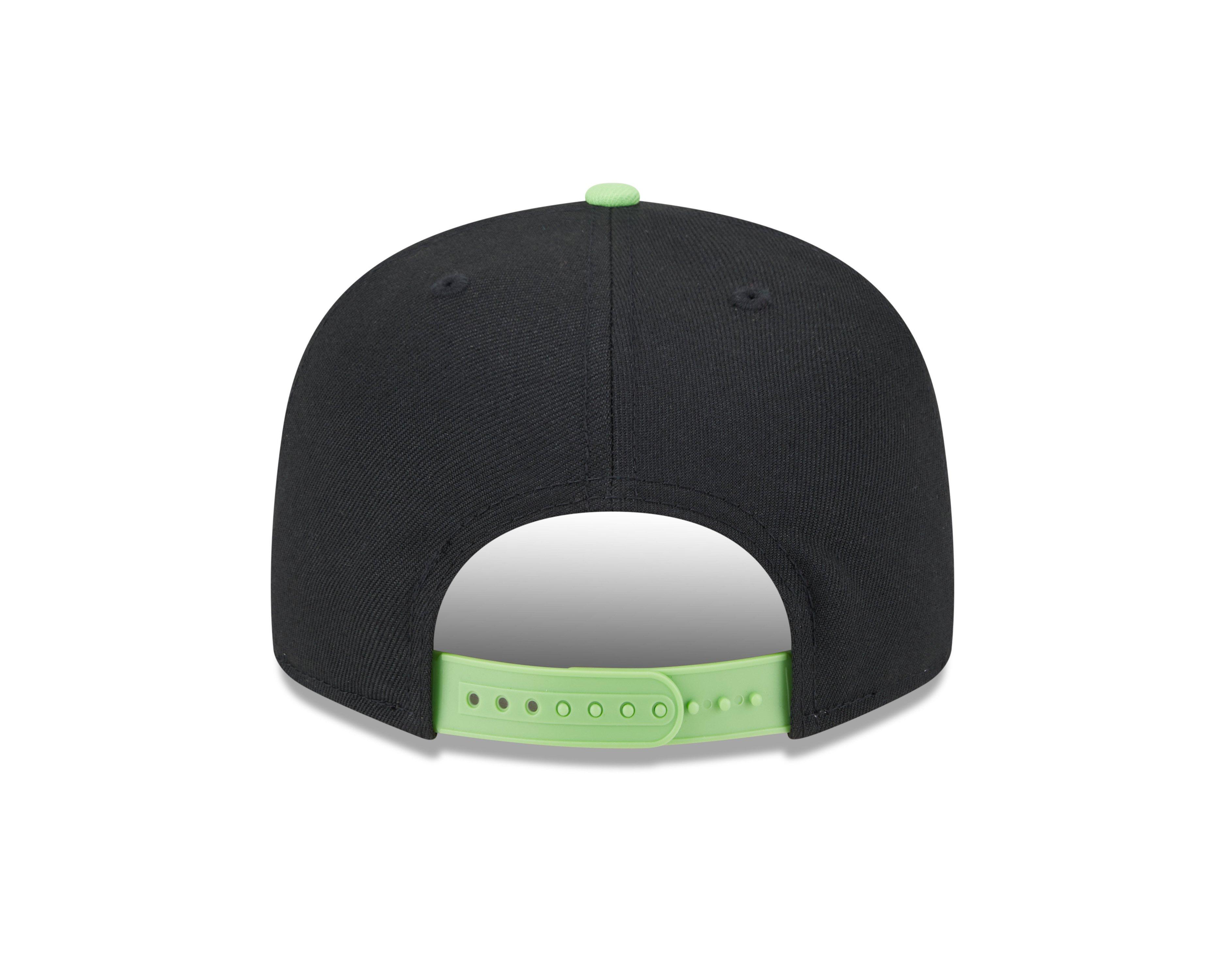 New Era Tampa Bay Rays 9FIFTY Snapback Hat - Black/Green - BLACK/GREEN Thumbnail View 3