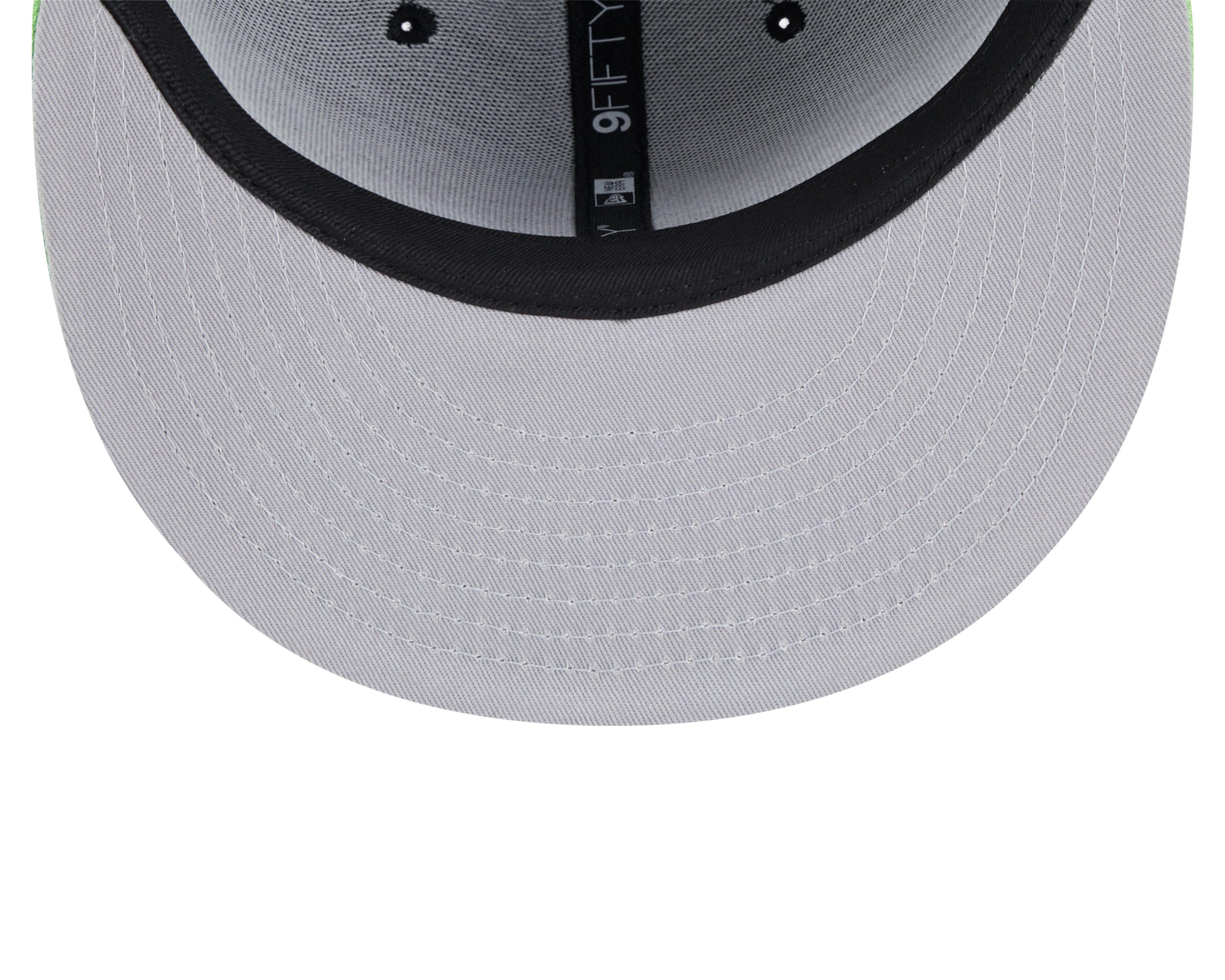 New Era Tampa Bay Rays 9FIFTY Snapback Hat - Black/Green - BLACK/GREEN Thumbnail View 4