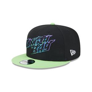 New Era Tampa Bay Rays 9FIFTY Snapback Hat-Black/Green