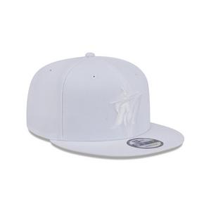 New Era Miami Marlins 9FIFTY Evergreen Snapback Hat-Egg White