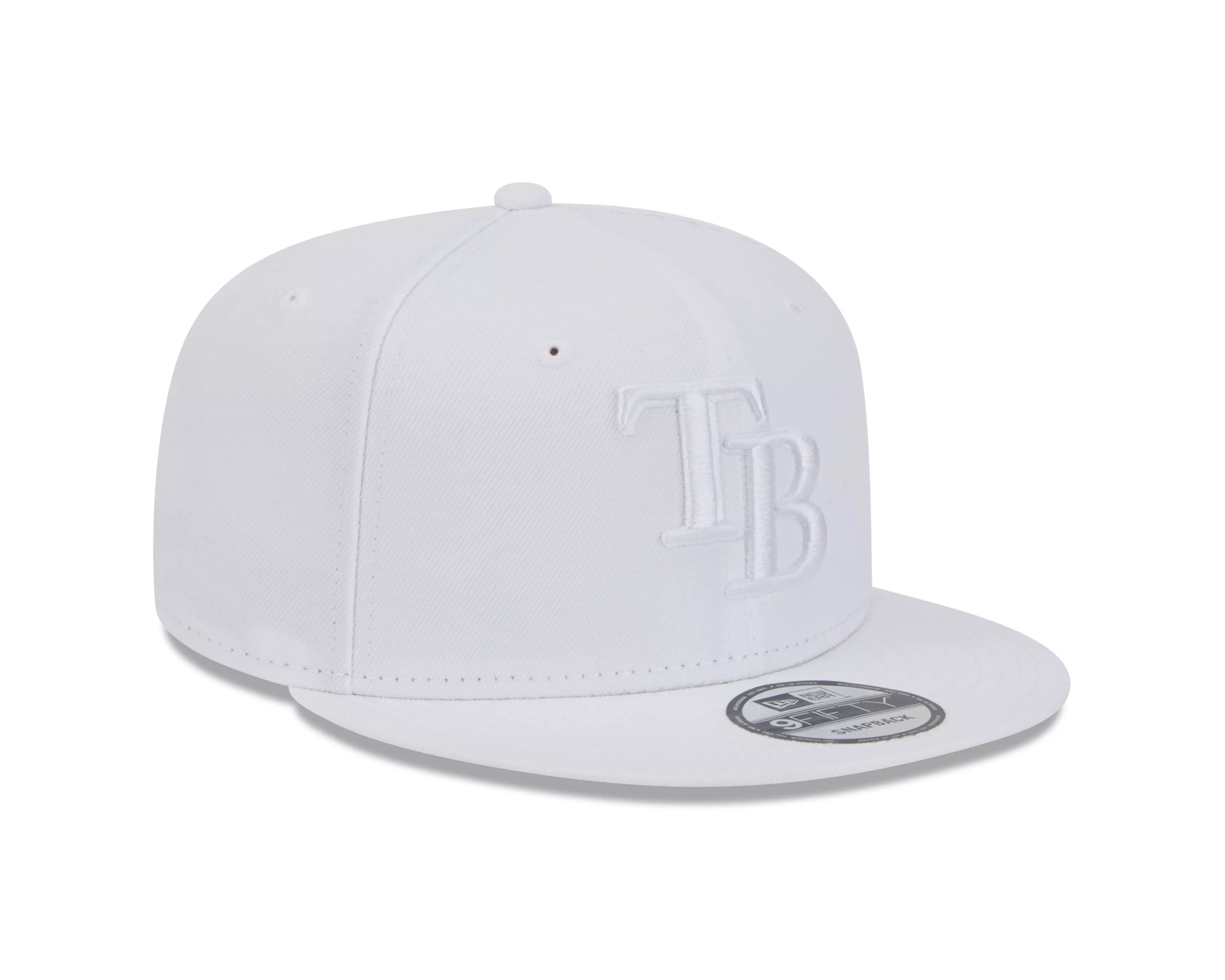 New Era Tampa Bay Rays 9FIFTY Evergreen Snapback Hat - Egg White - WHITE