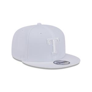 New Era Texas Rangers 9FIFTY Evergreen Snapback Hat-Egg White