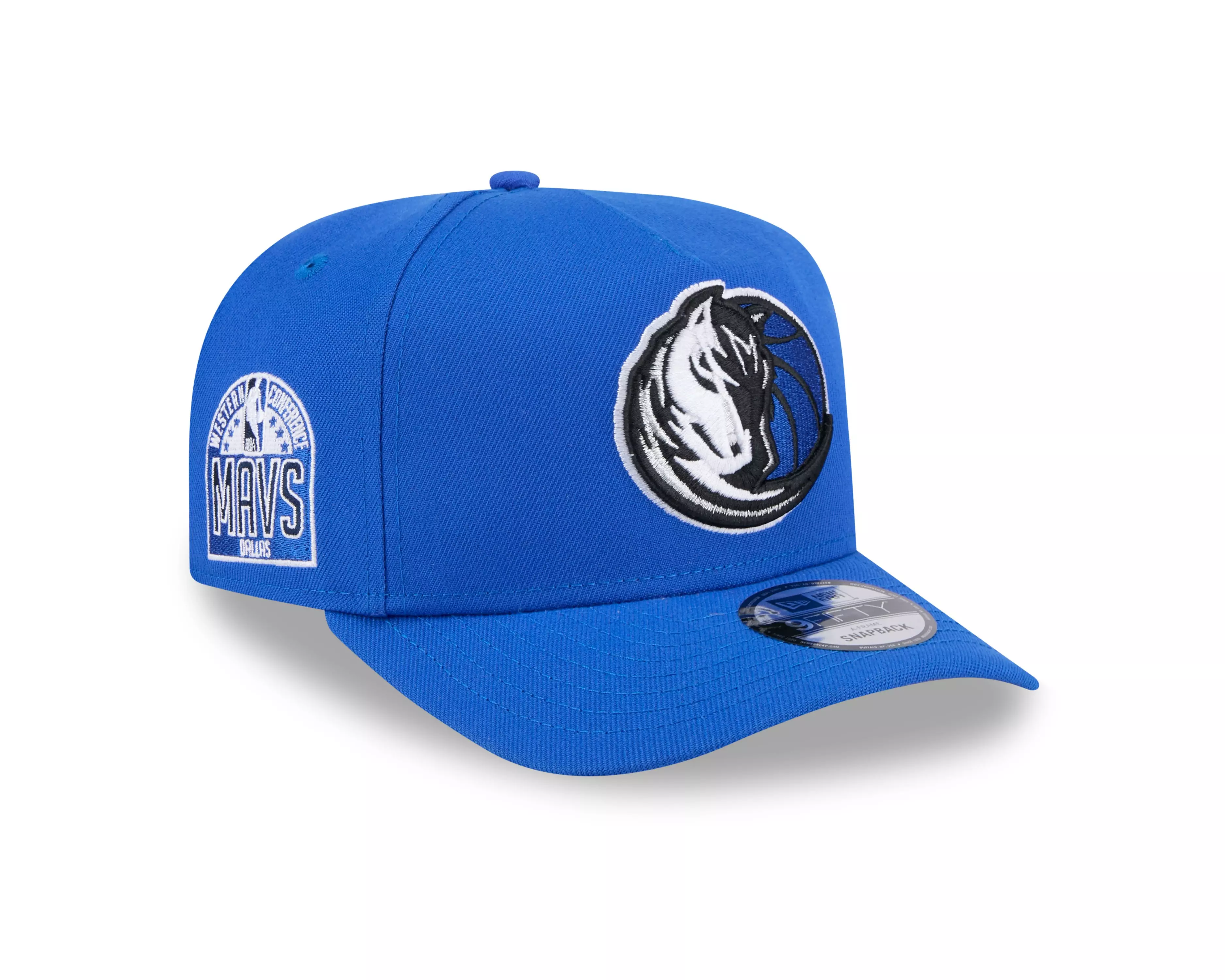 New Era Dallas Mavericks 9FIFTY A Frame Spring 2025 Snapback Hat - Blue - BLUE