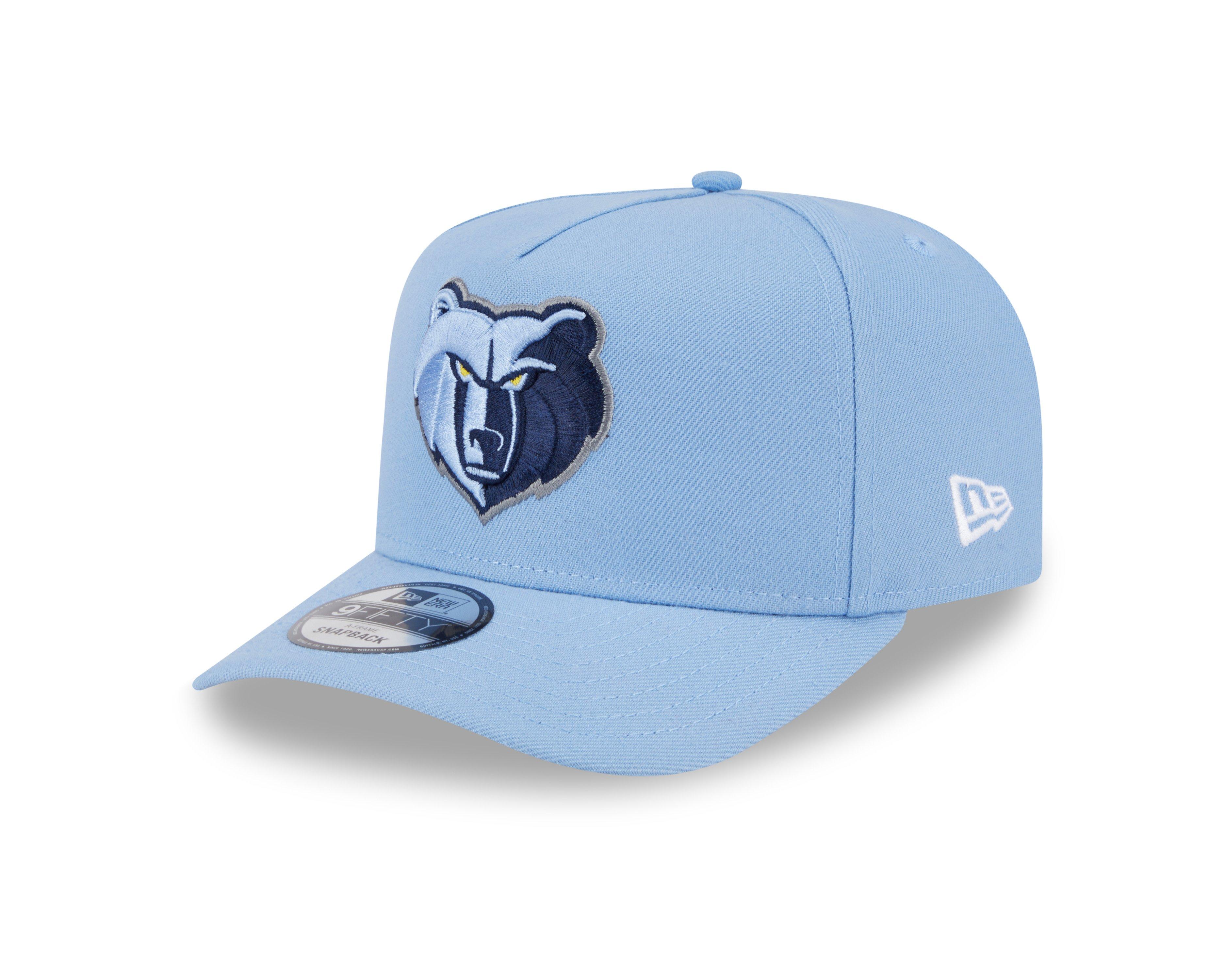 New Era Memphis Grizzlies 9FIFTY A Frame Spring 2025 Snapback Hat - Light Blue - BLUE Thumbnail View 1