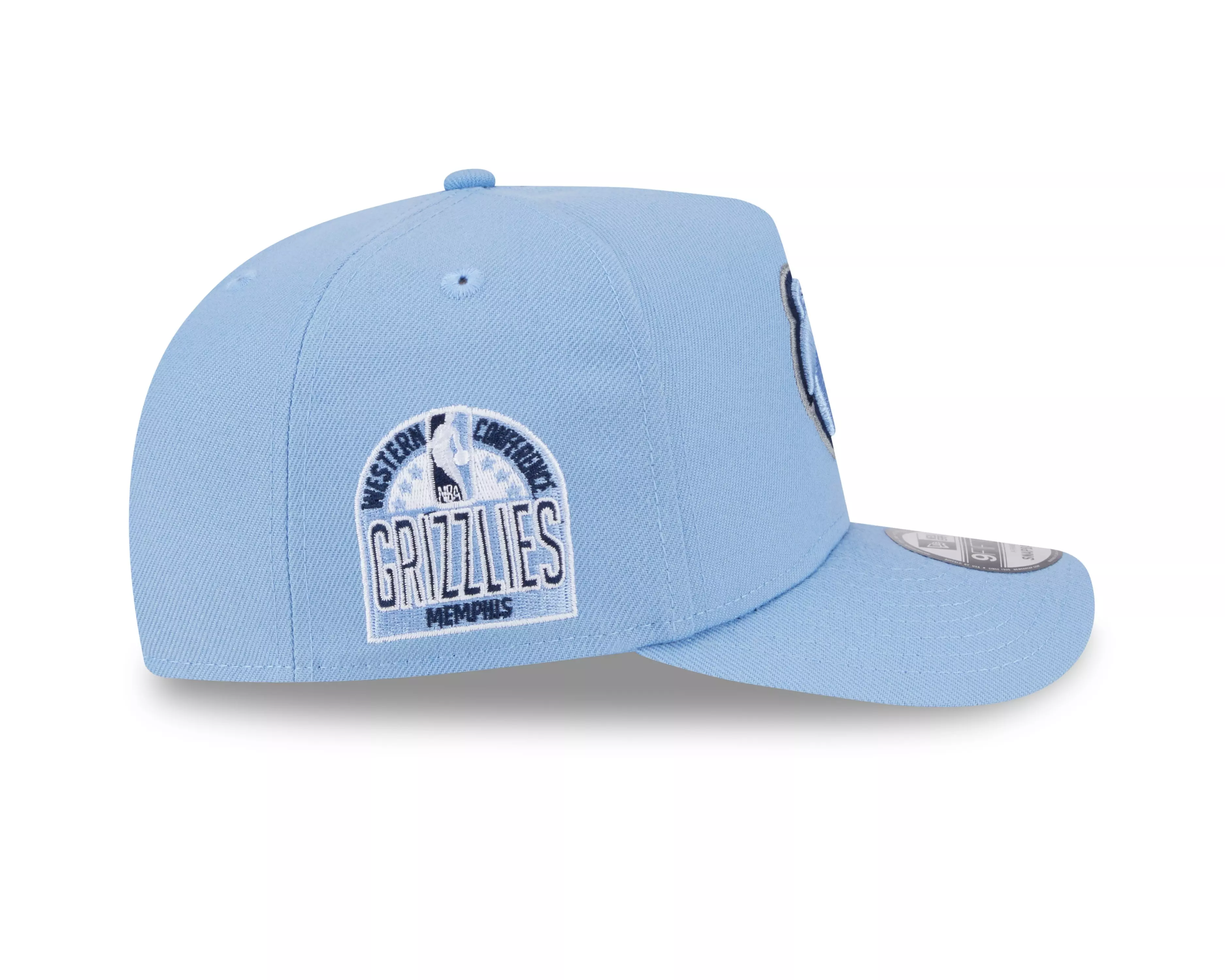 New Era Memphis Grizzlies 9FIFTY A Frame Spring 2025 Snapback Hat-Light Blue - BLUE