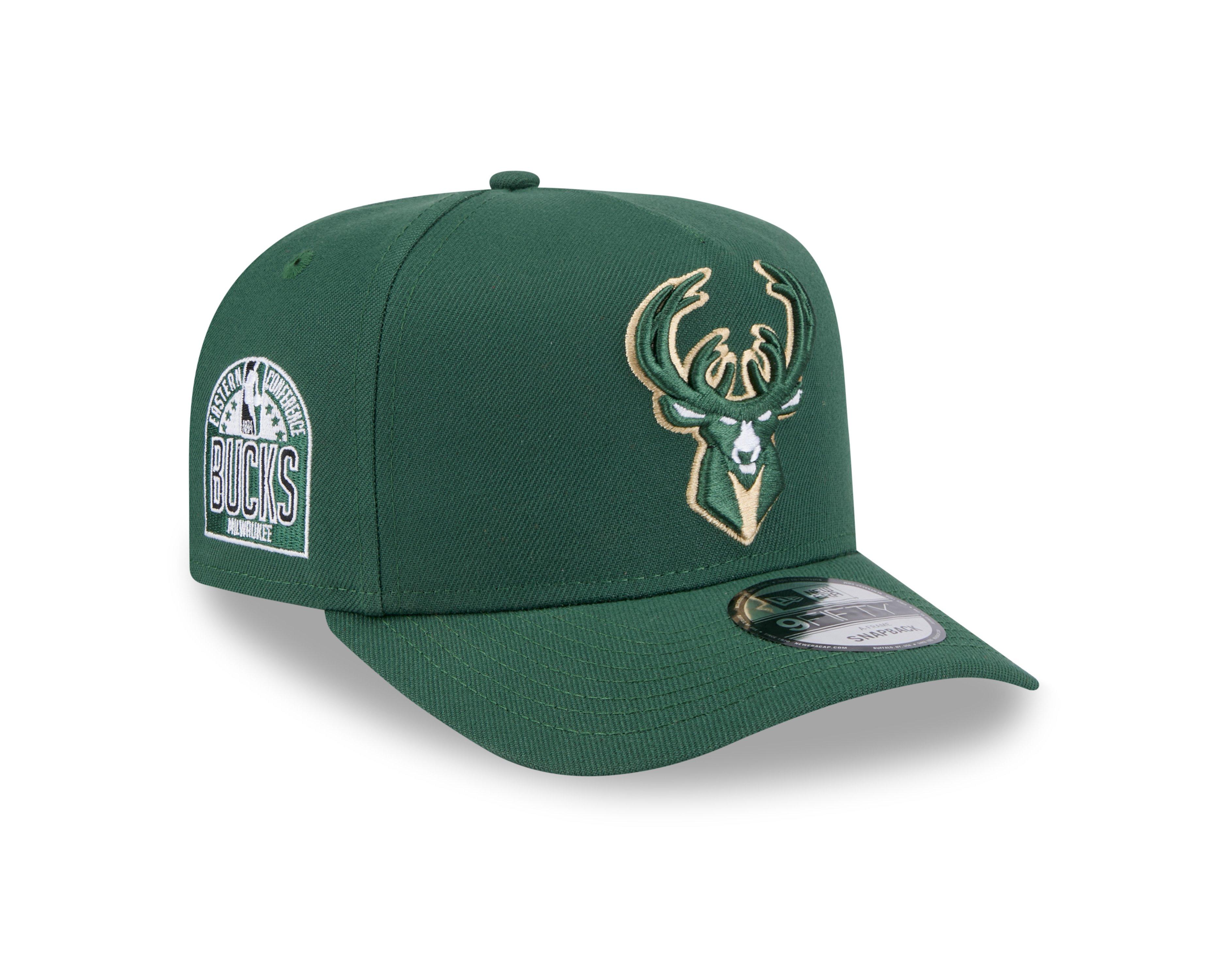 New Era Milwaukee Bucks 9FIFTY A Frame Spring 2025 Snapback Hat-Green - GREEN Thumbnail View 2
