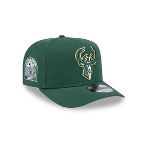 New Era Milwaukee Bucks 9FIFTY A Frame Spring 2025 Snapback Hat-Green