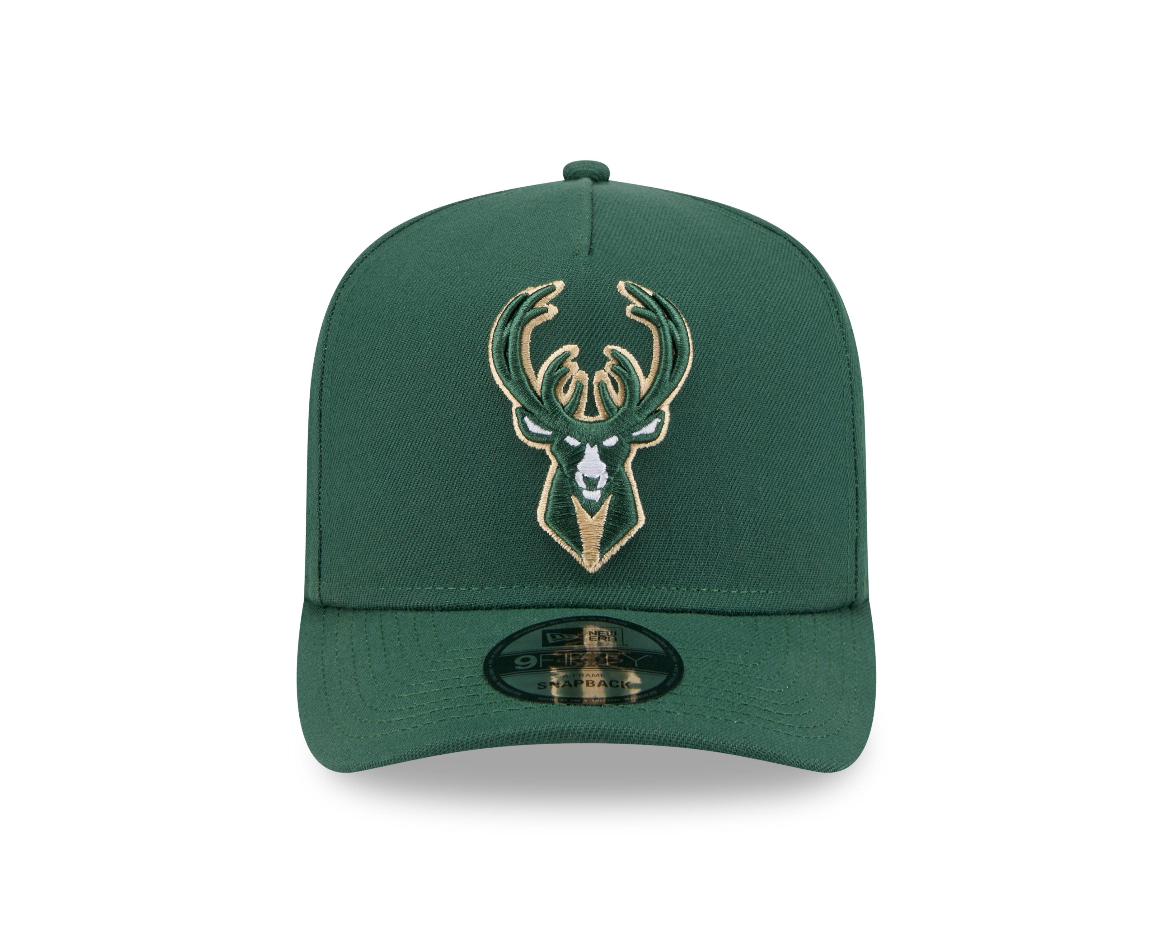 New Era Milwaukee Bucks 9FIFTY A Frame Spring 2025 Snapback Hat-Green - GREEN Thumbnail View 3