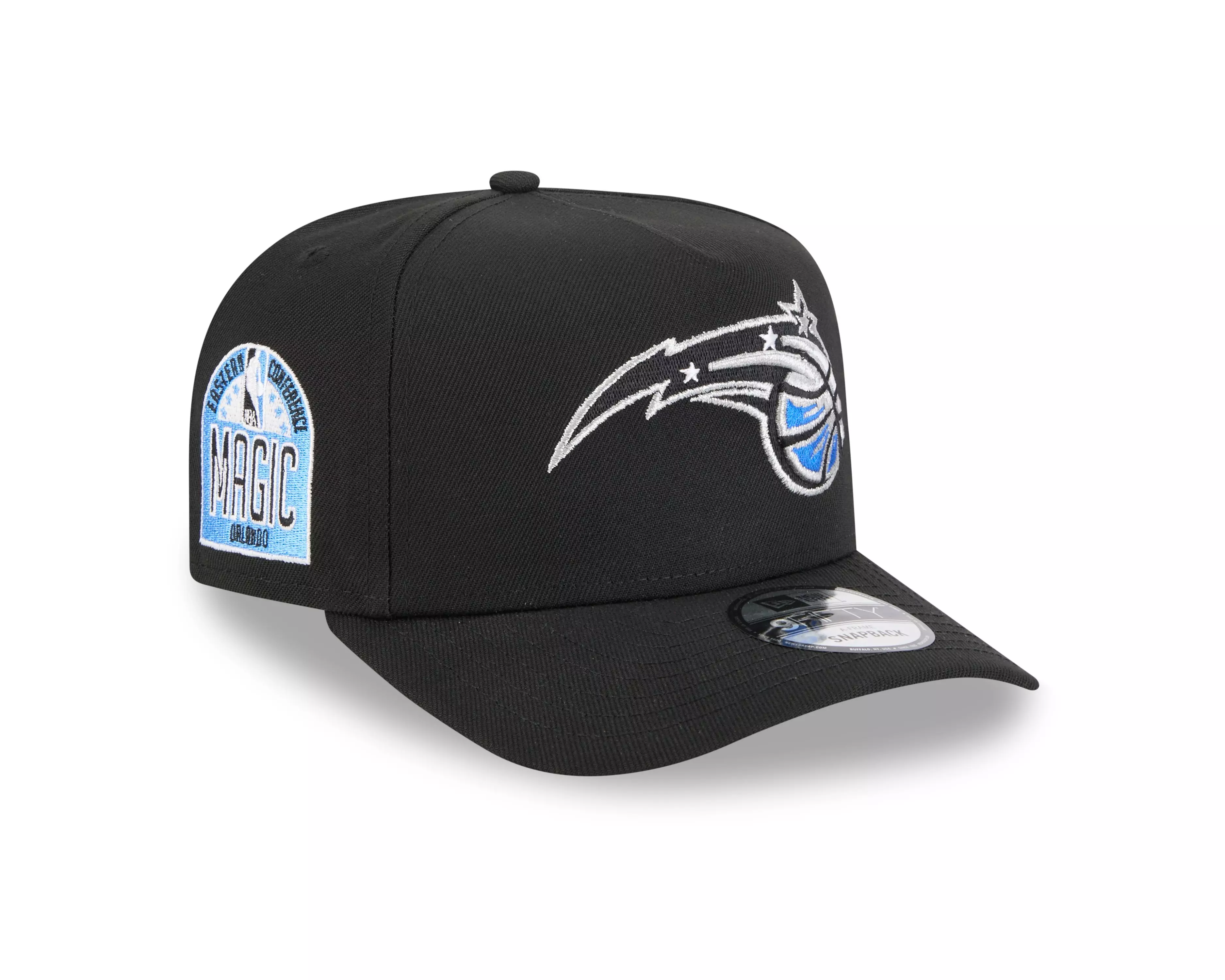 New Era Orlando Magic 9FIFTY A Frame Spring 2025 Snapback Hat-Black - BLACK