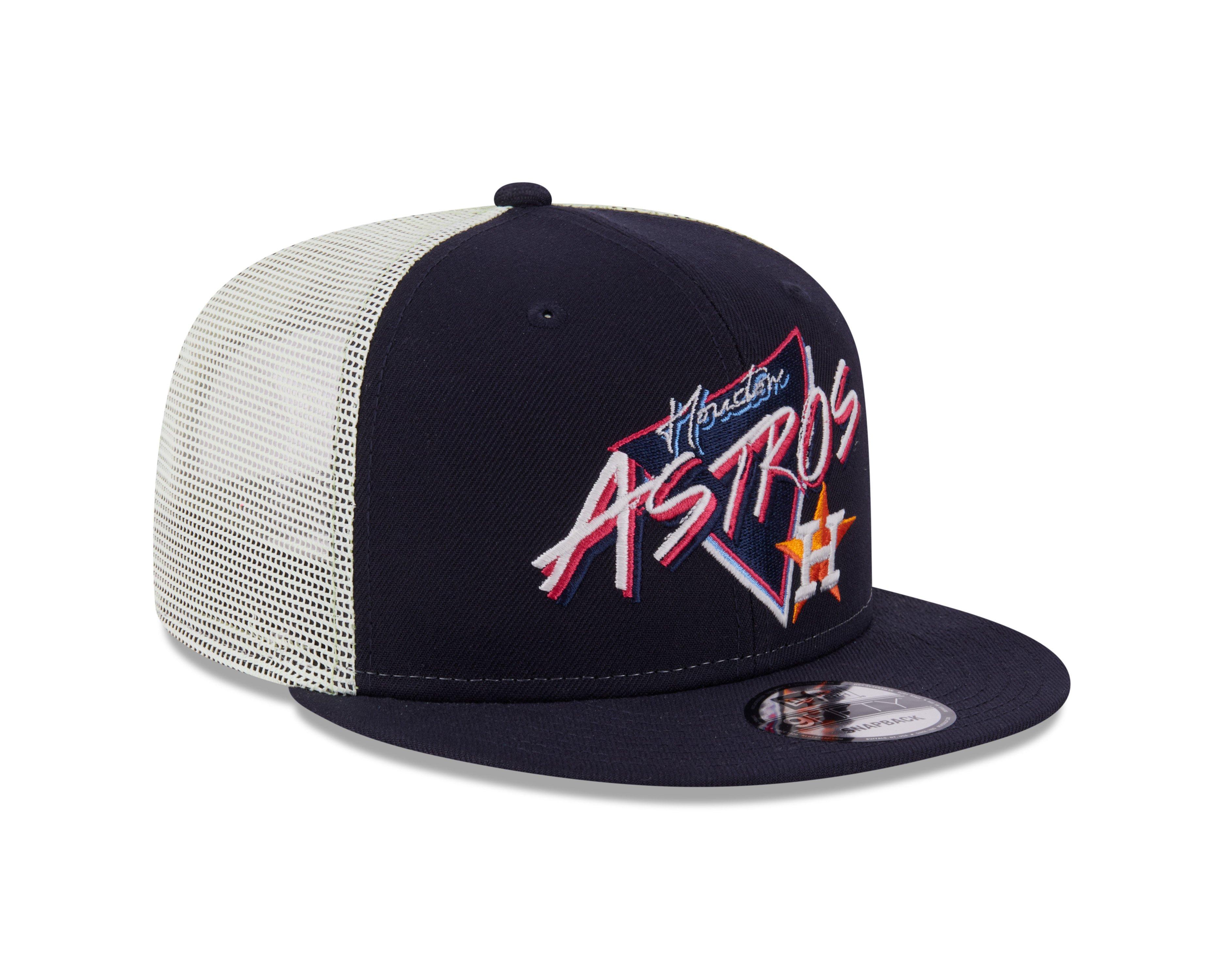 New Era Houston Astros 9FIFTY Neon Blue Snapback Hat