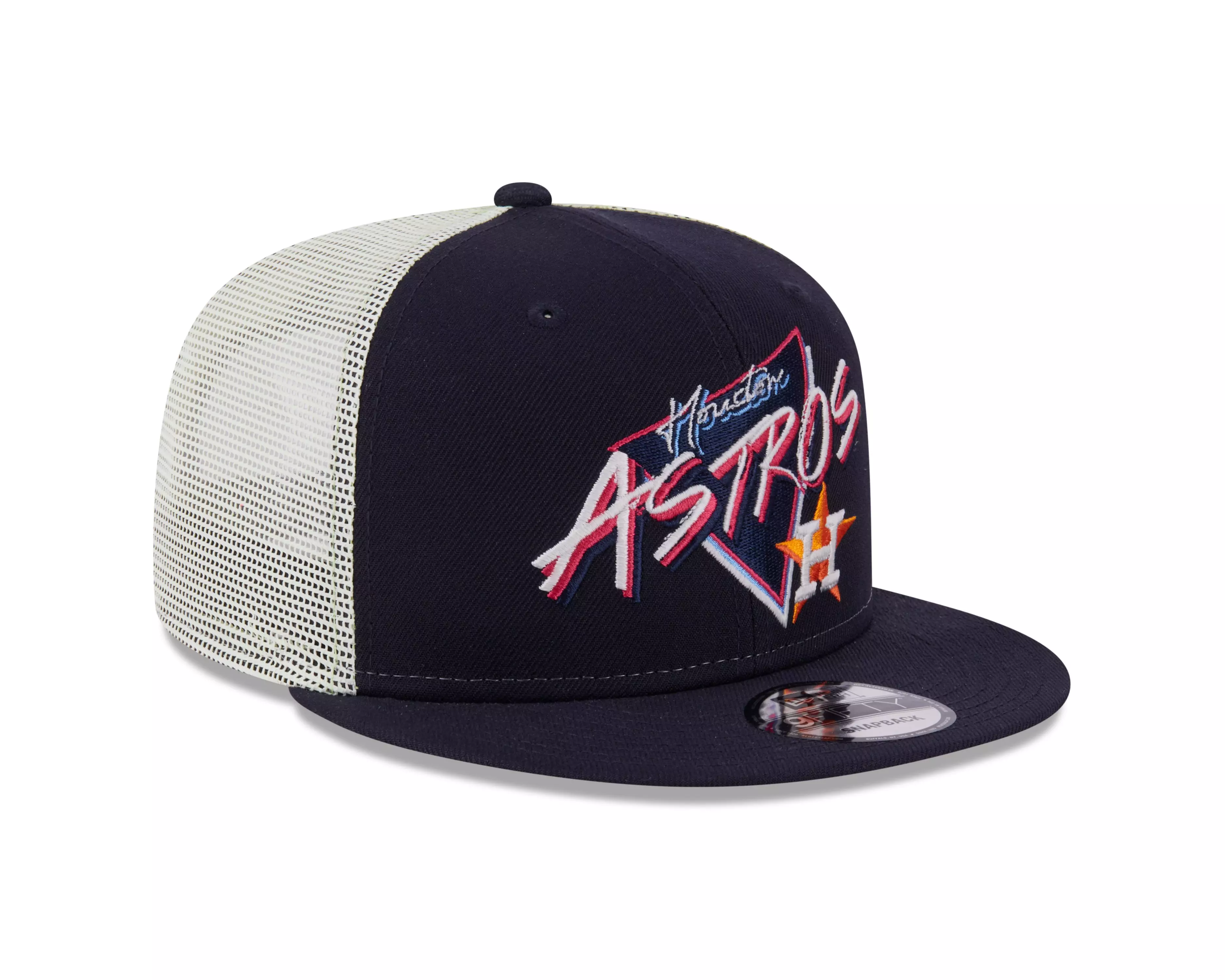 New Era Houston Astros 9FIFTY Neon Snapback Hat-Blue - BLUE