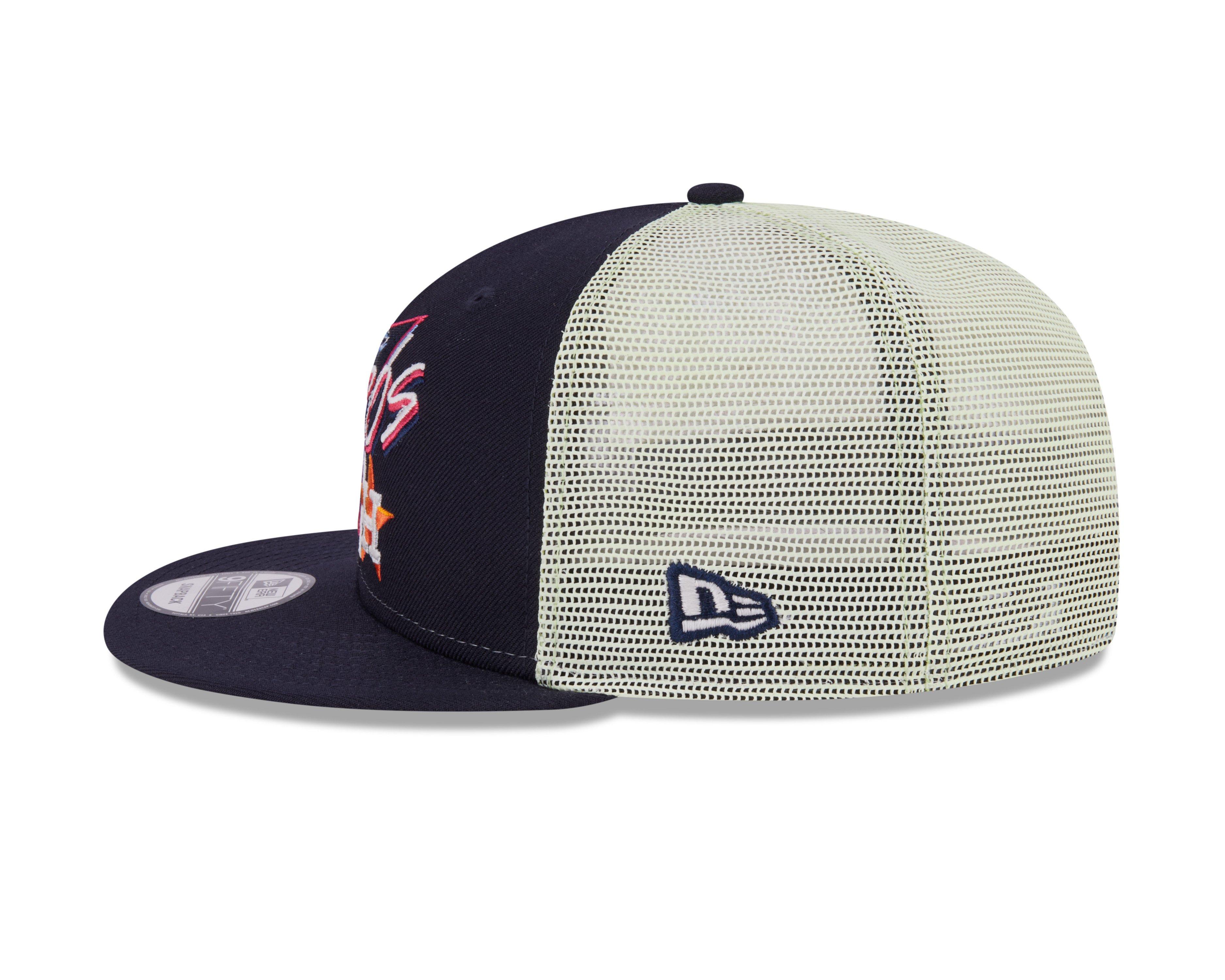 New Era Houston Astros 9FIFTY Neon Blue Snapback Hat