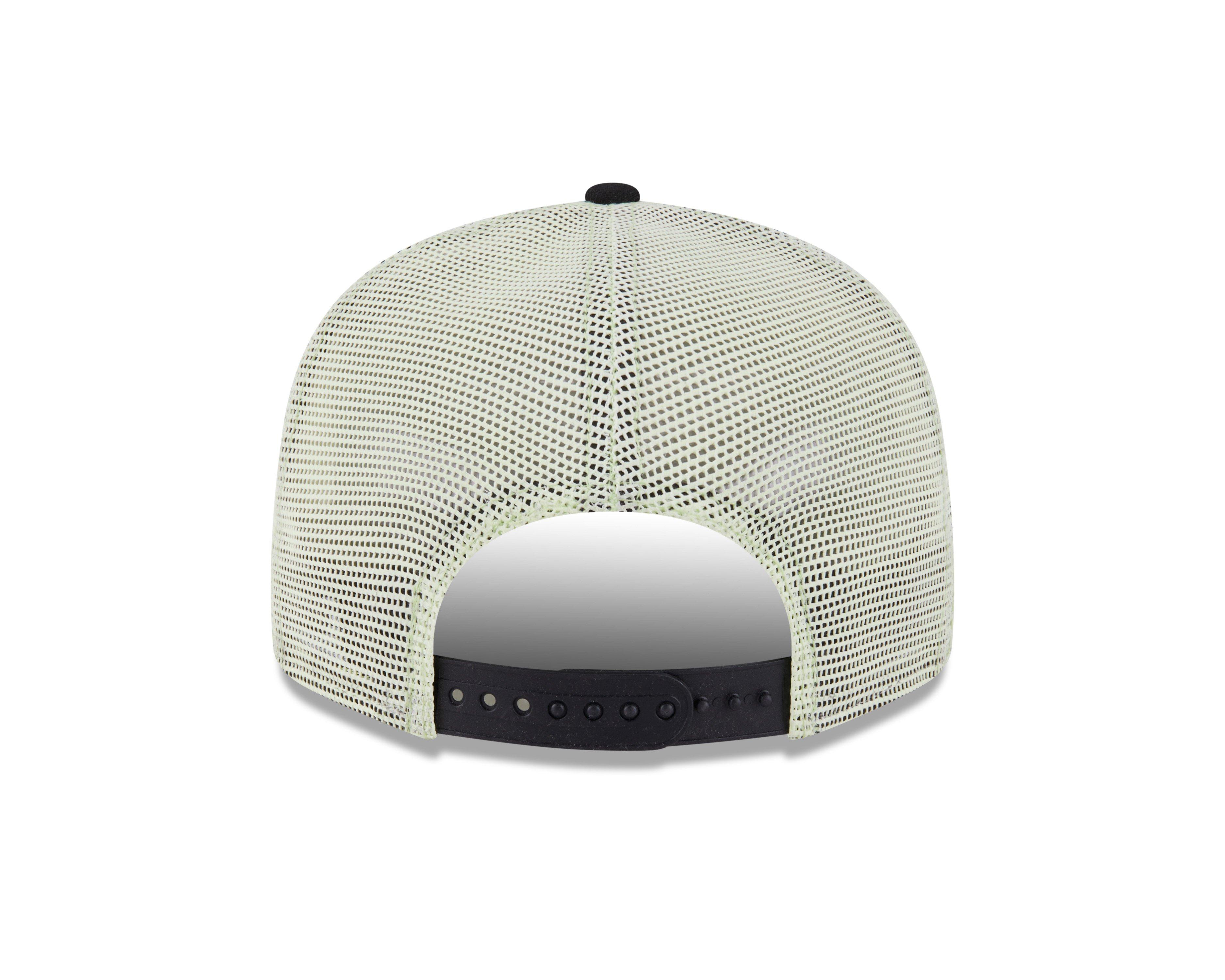 New Era Miami Marlins 9FIFTY Neon Snapback Hat - Black - BLACK Thumbnail View 4