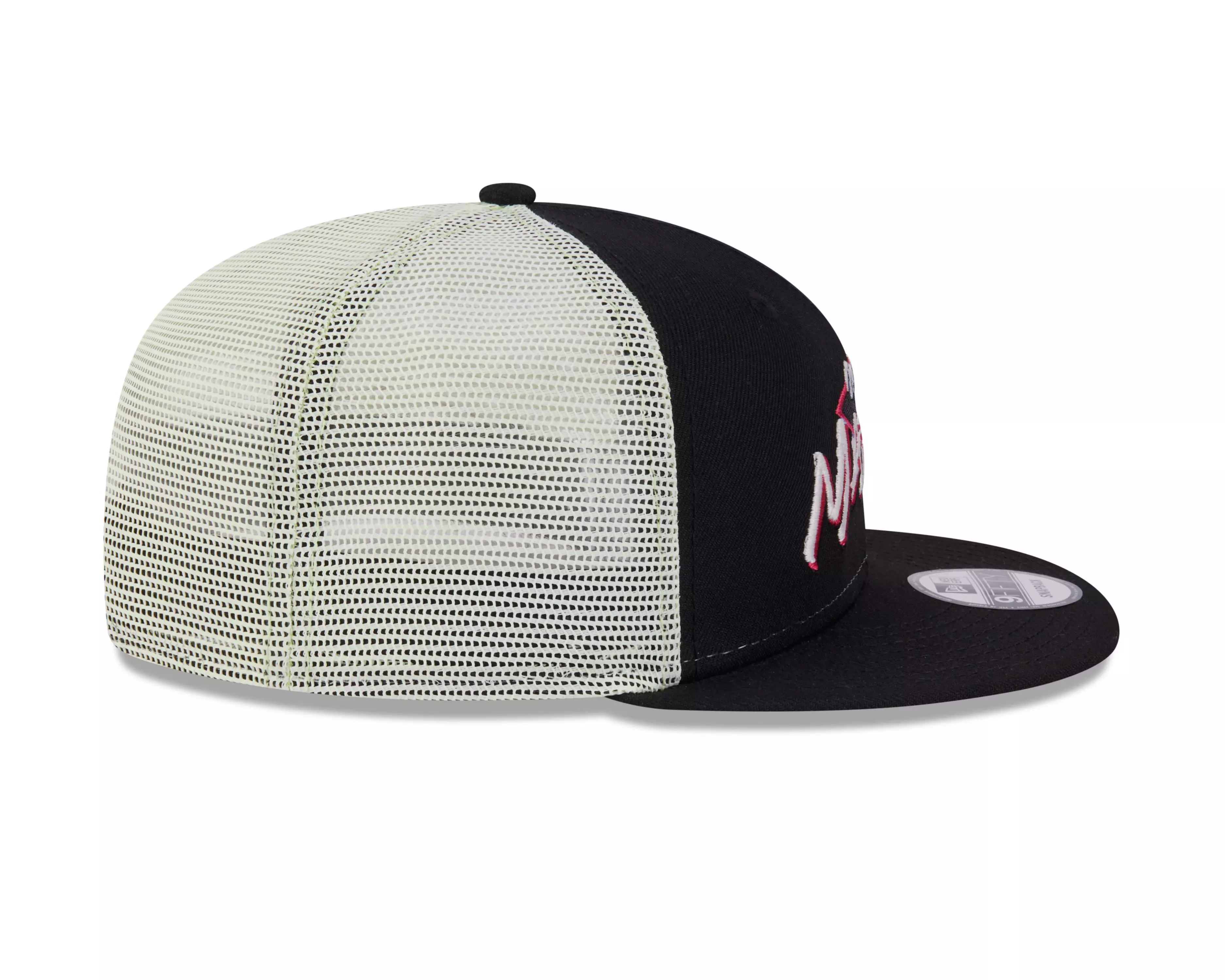 New Era Miami Marlins 9FIFTY Neon Snapback Hat - Black - BLACK