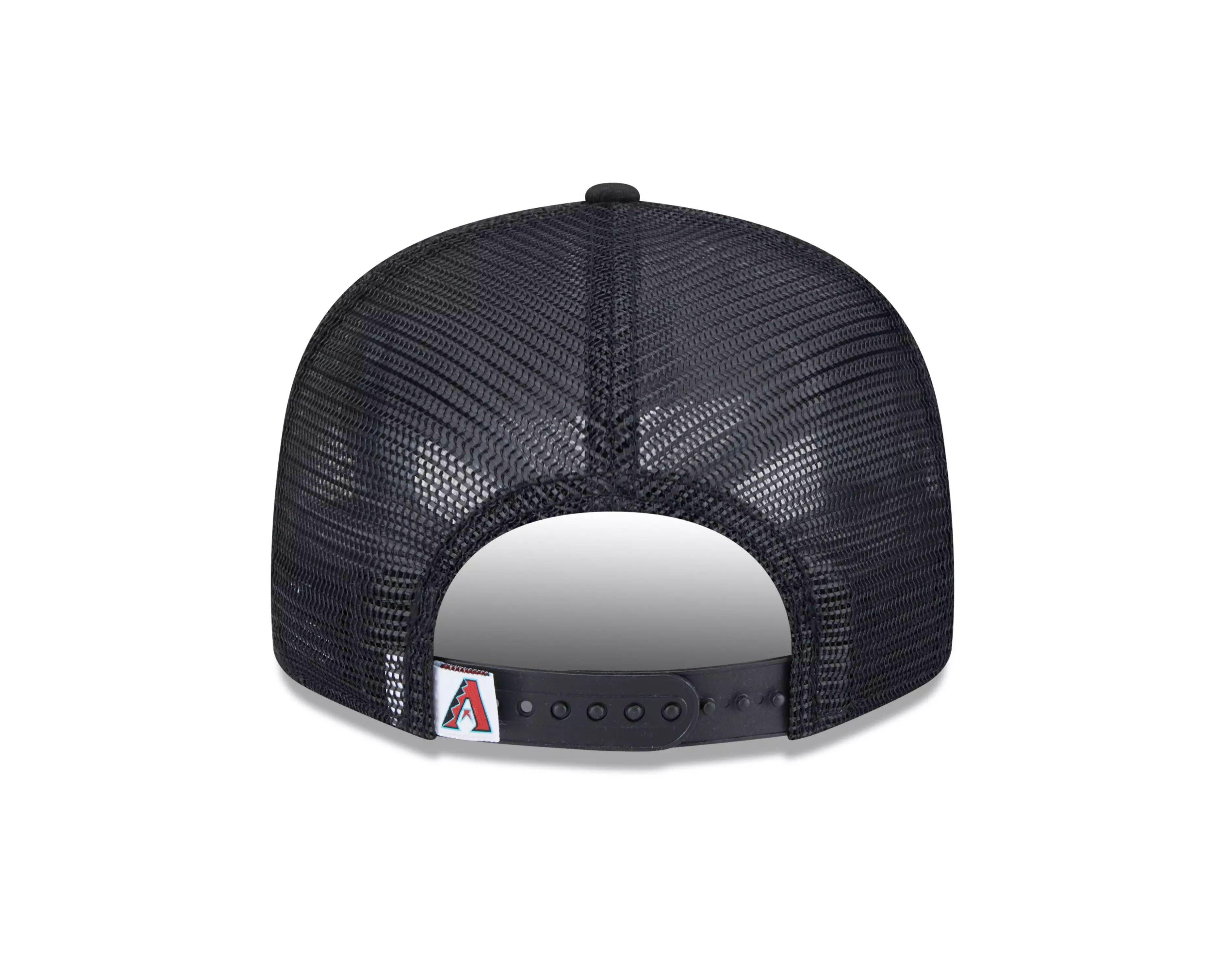 New Era Arizona Diamondbacks 9FIFTY Trucker Snapback Hat-Black - BLACK