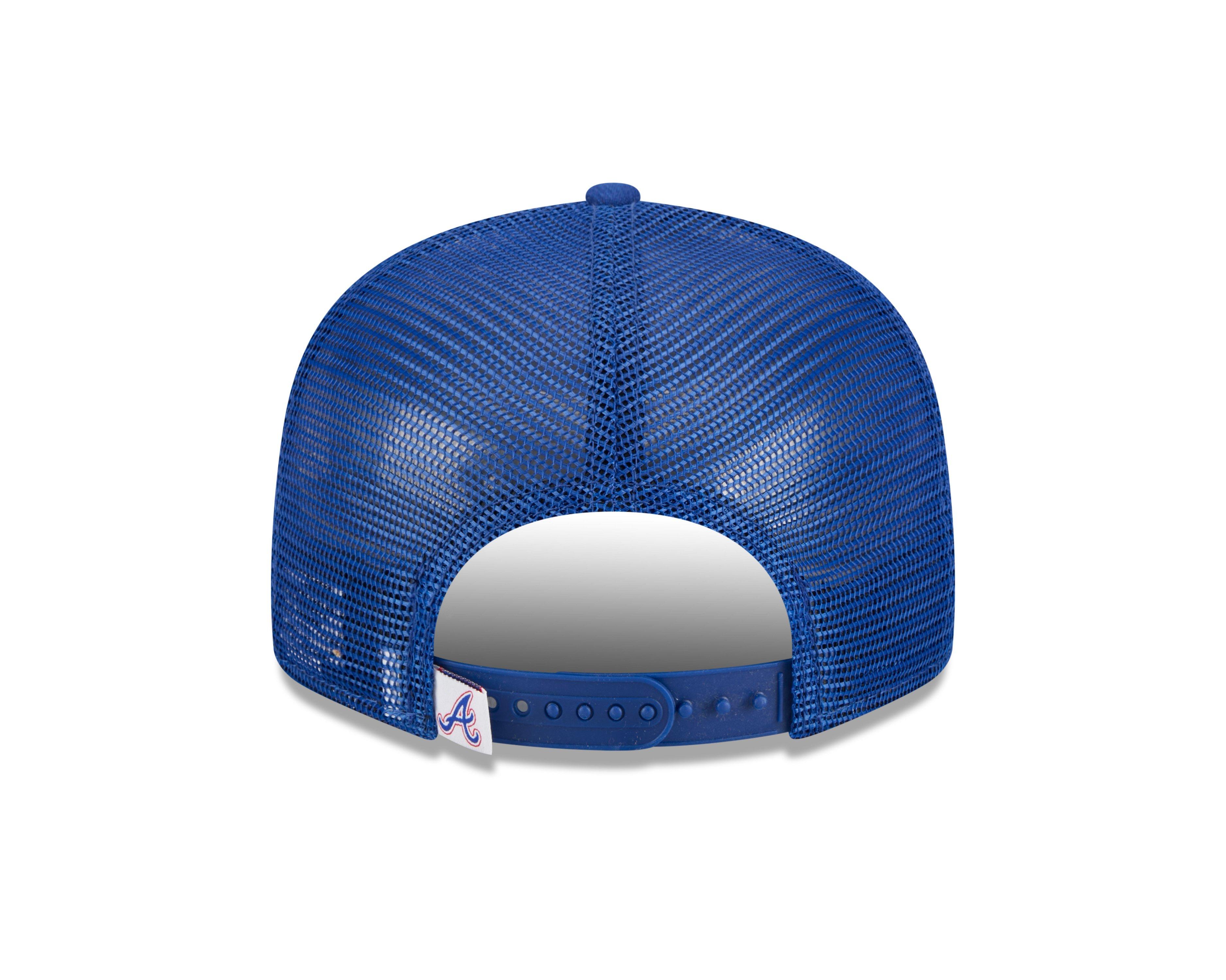 New Era Atlanta Braves 9FIFTY Trucker Snapback Hat-Blue