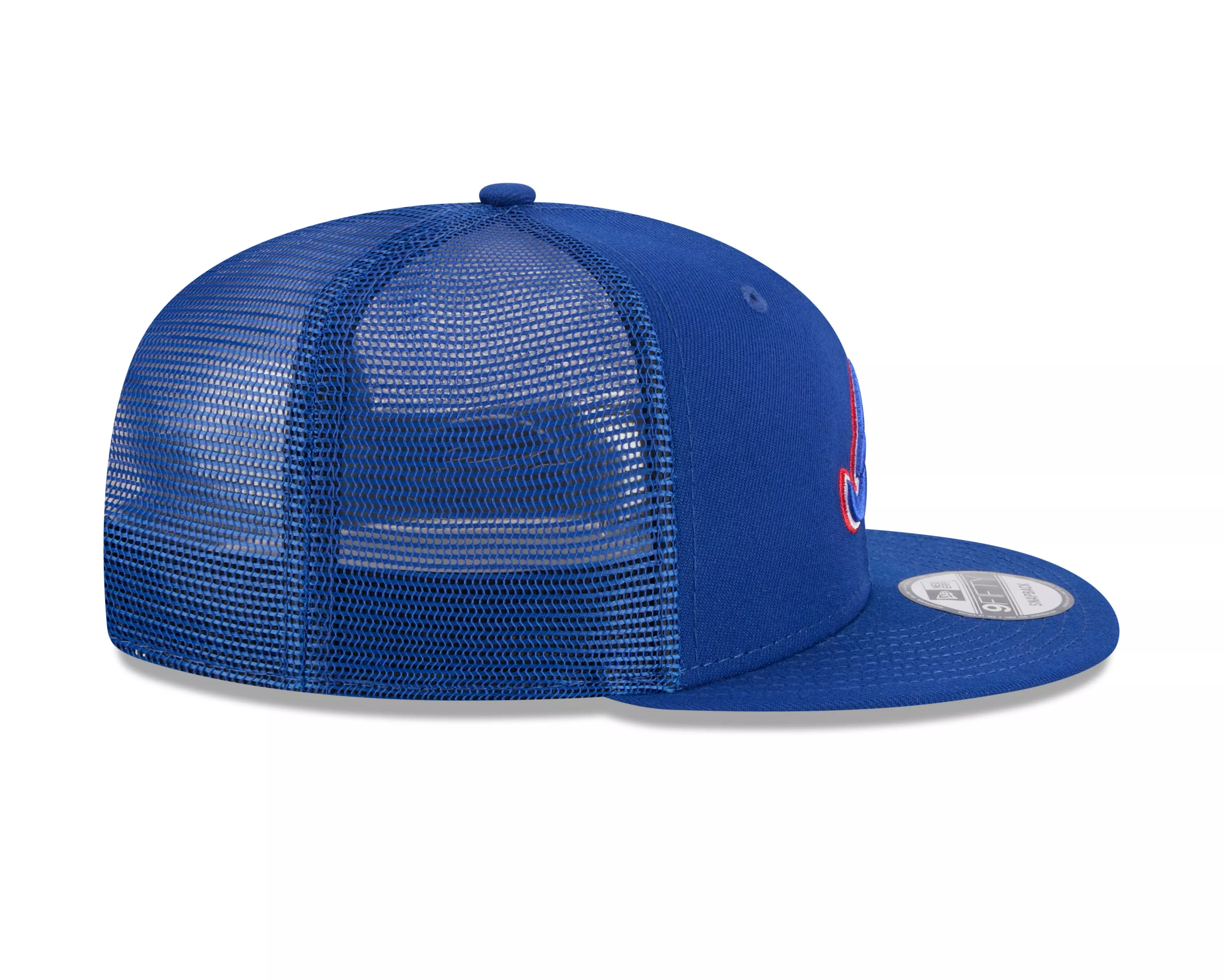 New Era Atlanta Braves 9FIFTY Trucker Snapback Hat-Blue - BLUE