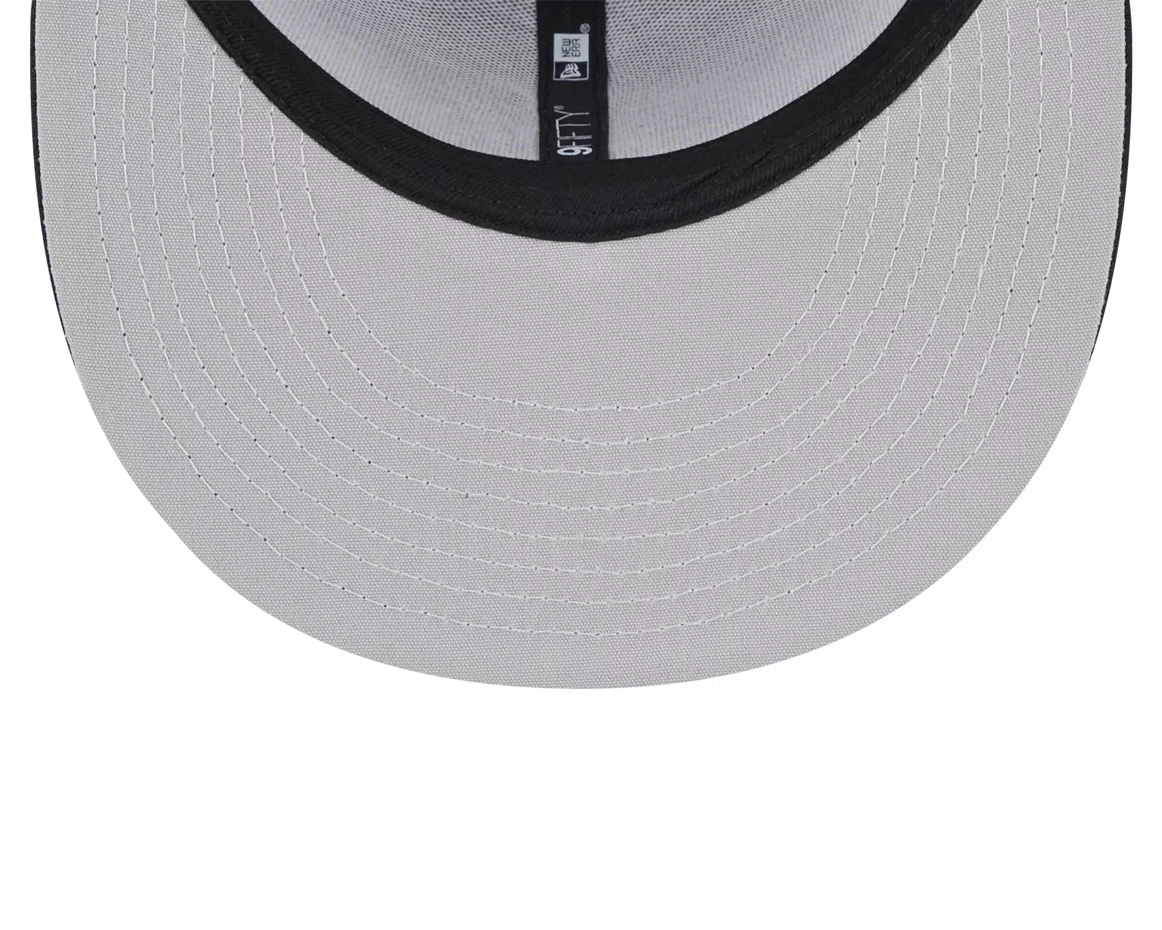 New Era Miami Marlins 9FIFTY Trucker Snapback Hat-Black - BLACK