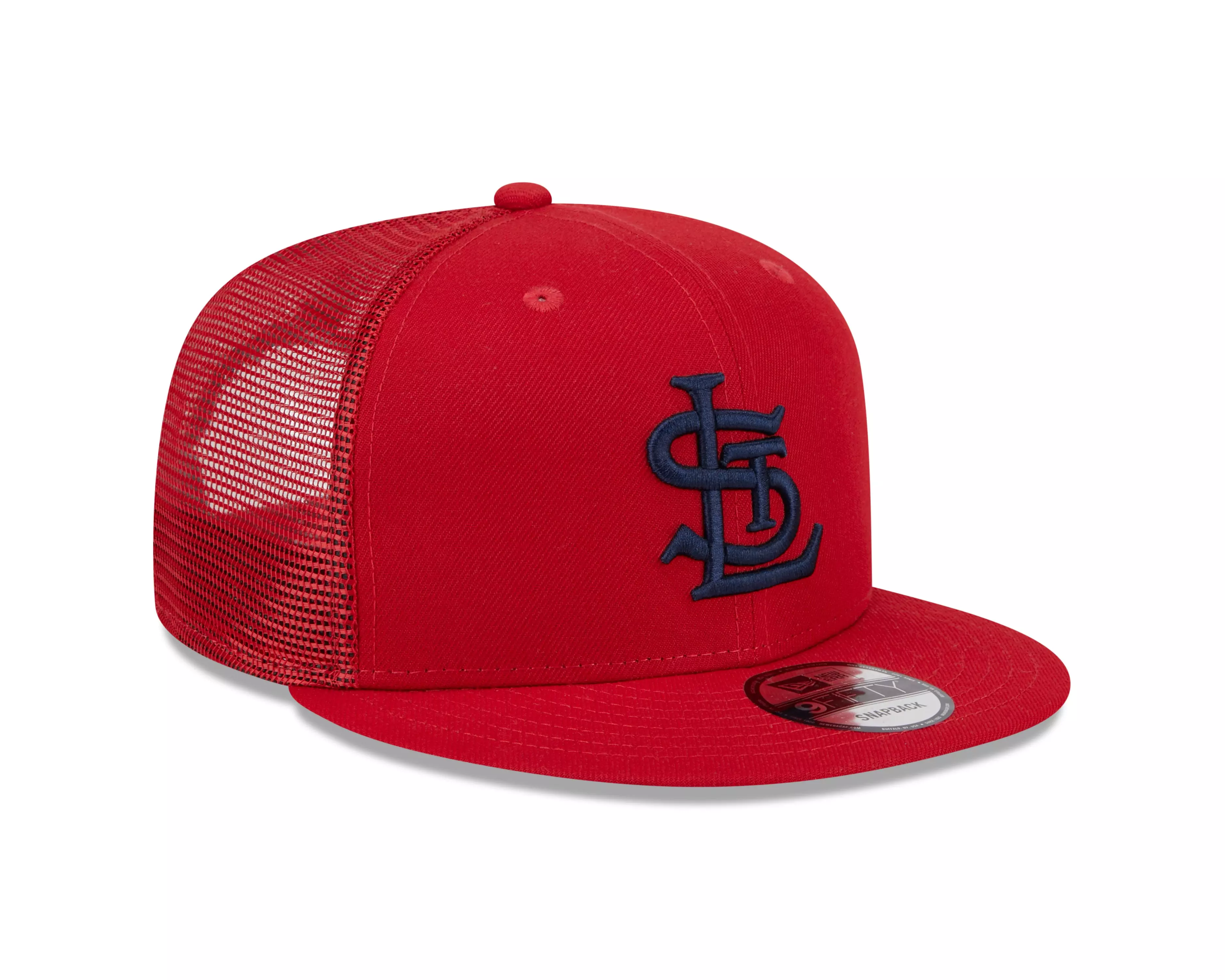 New Era St. Louis Cardinals 9FIFTY Trucker Snapback Hat-Red - RED