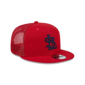New Era St. Louis Cardinals 9FIFTY Trucker Snapback Hat-Red