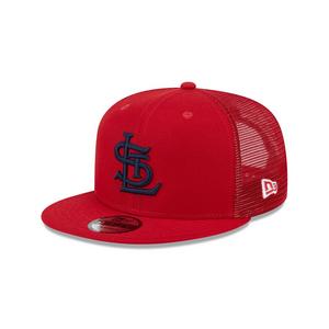 New Era St. Louis Cardinals 9FIFTY Trucker Snapback Hat-Red
