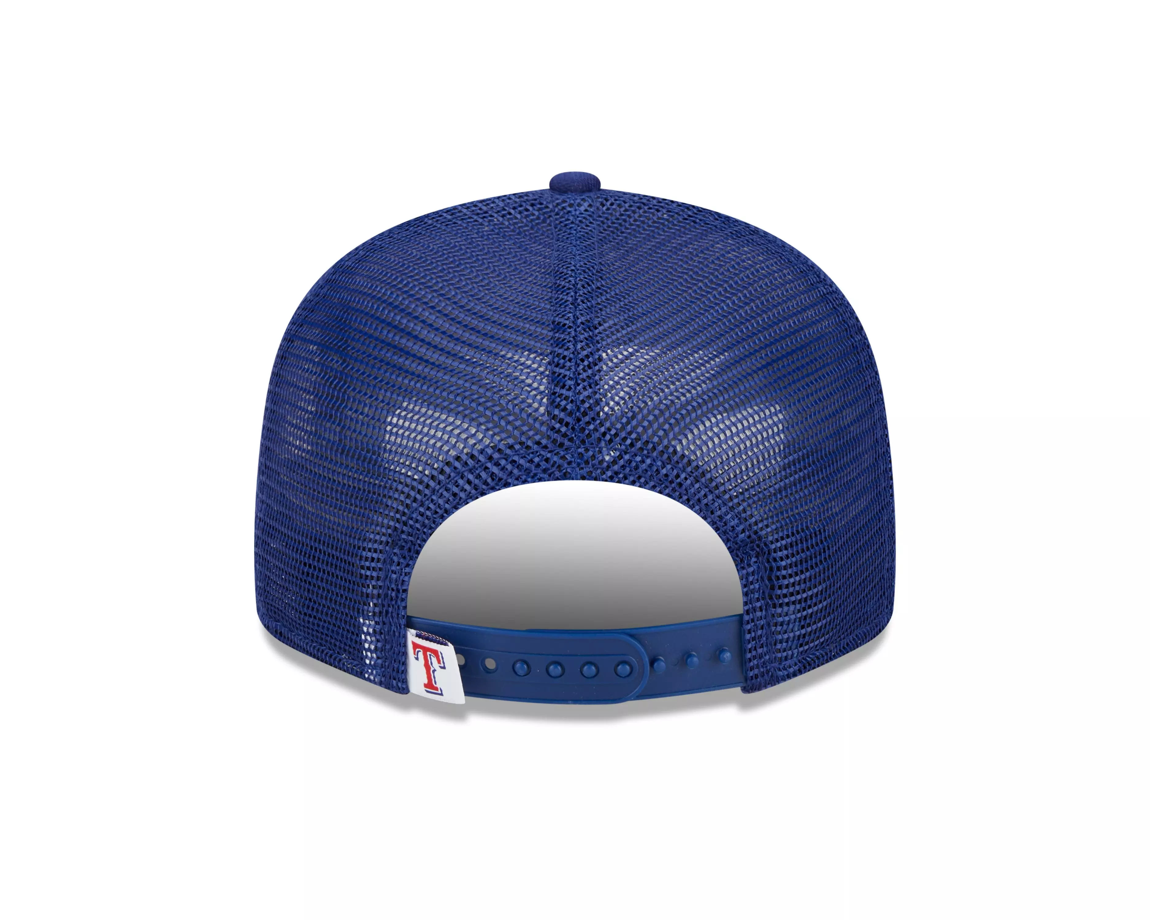 New Era Texas Rangers 9FIFTY Trucker Snapback Hat - Blue - BLUE