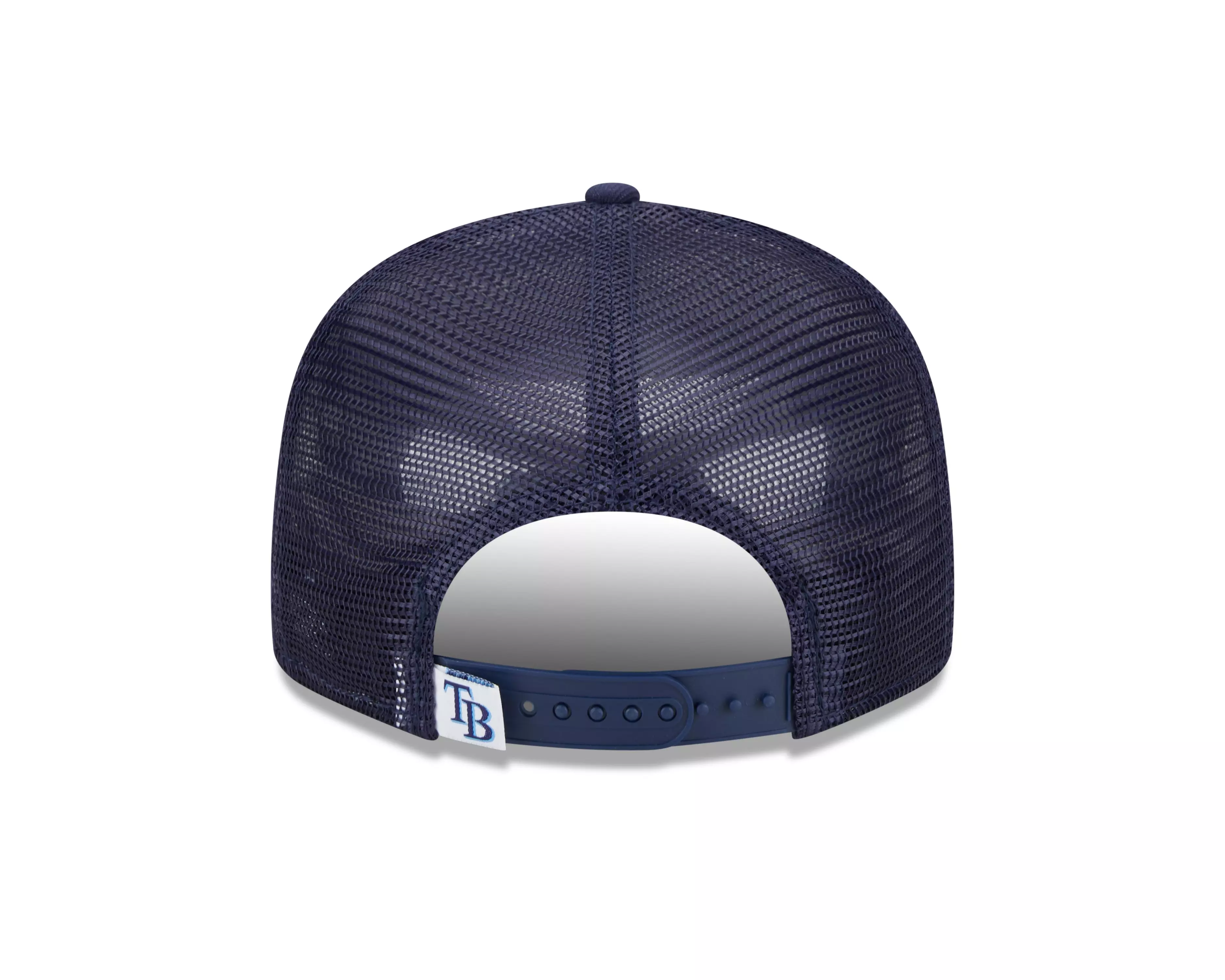 New Era Tampa Bay Rays 9FIFTY Trucker Snapback Hat-Blue - BLUE