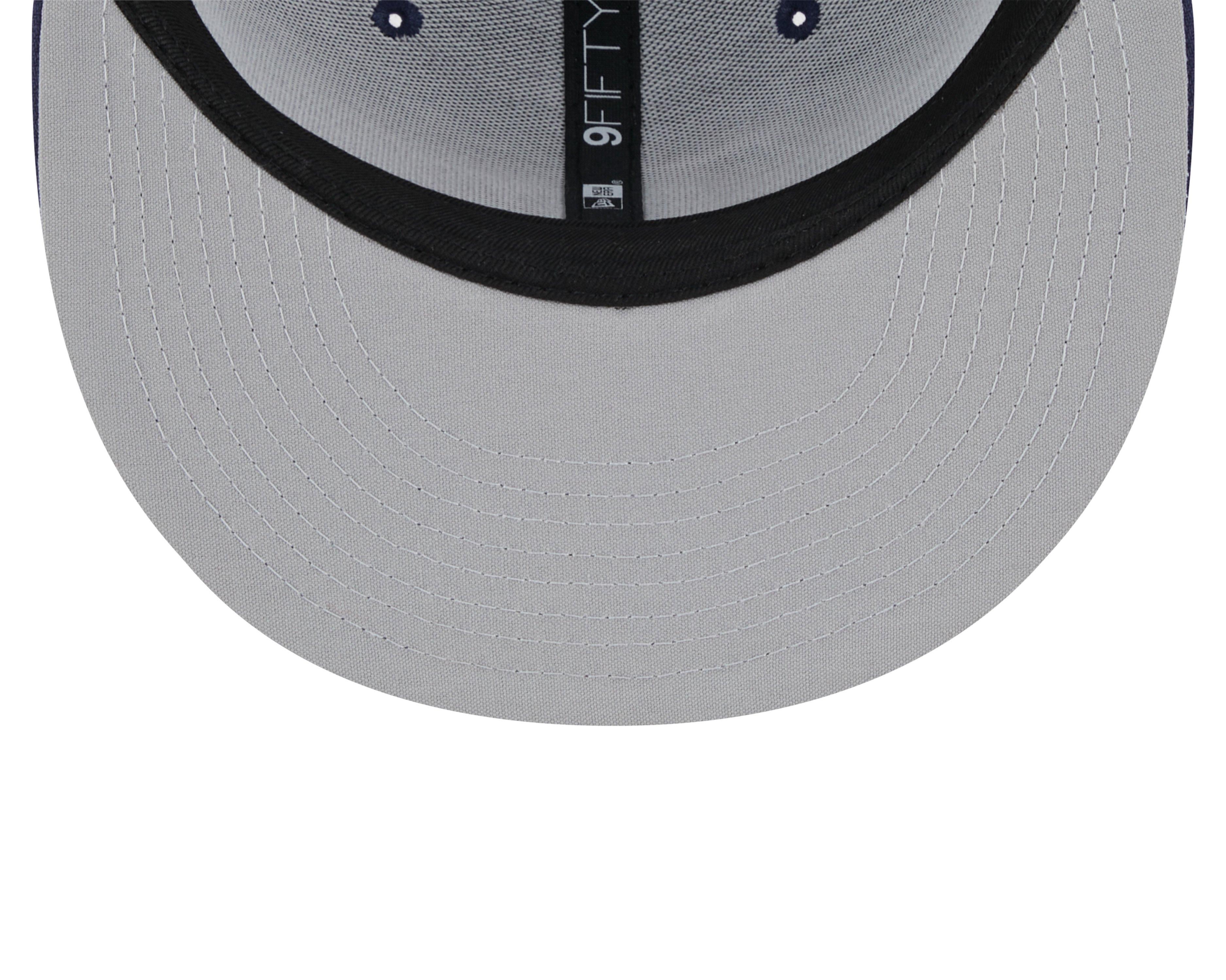 New Era Tampa Bay Rays 9FIFTY Trucker Snapback Hat - Blue - BLUE Thumbnail View 4