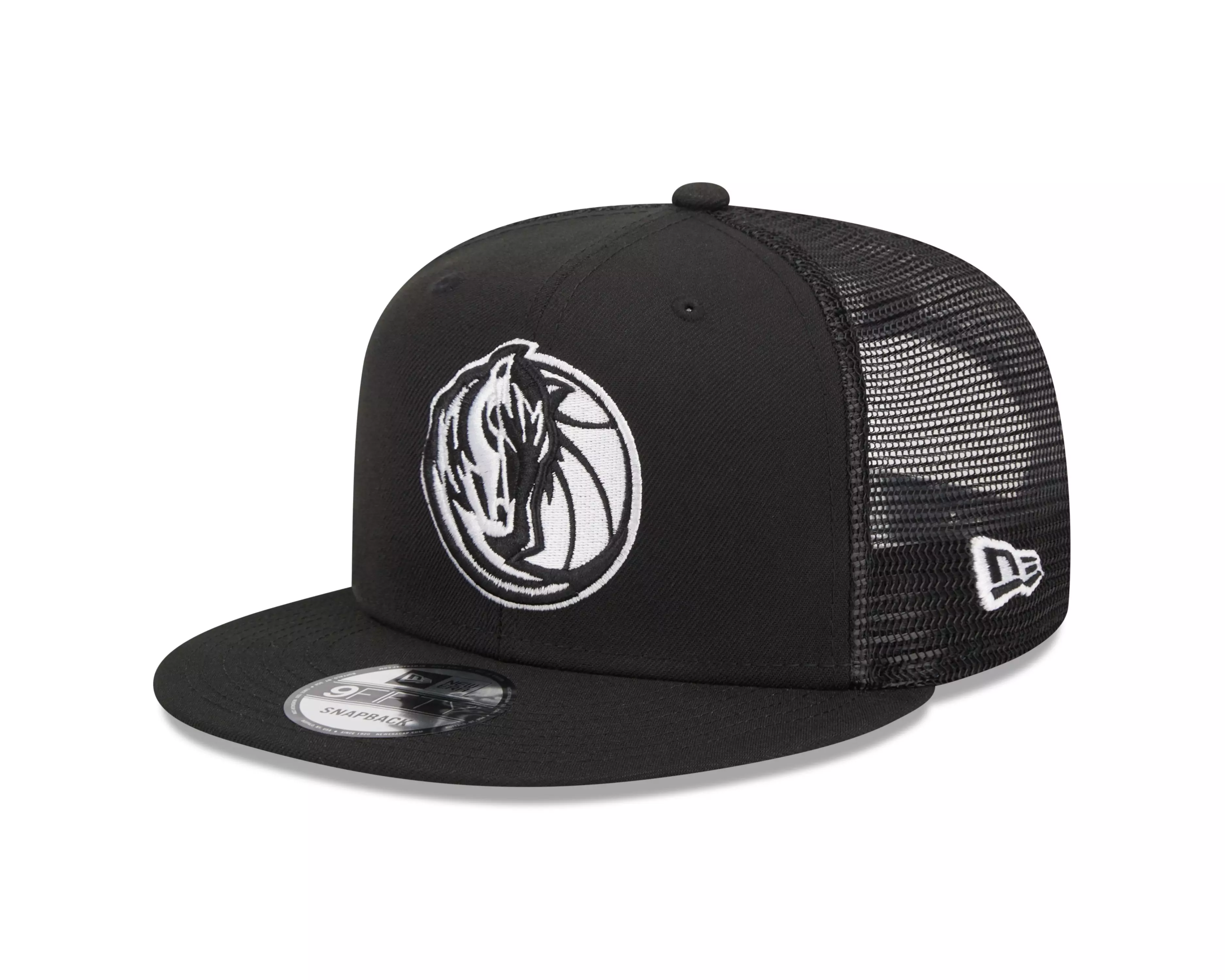 New Era Dallas Mavericks 9FIFTY Trucker Snapback-Black - BLACK