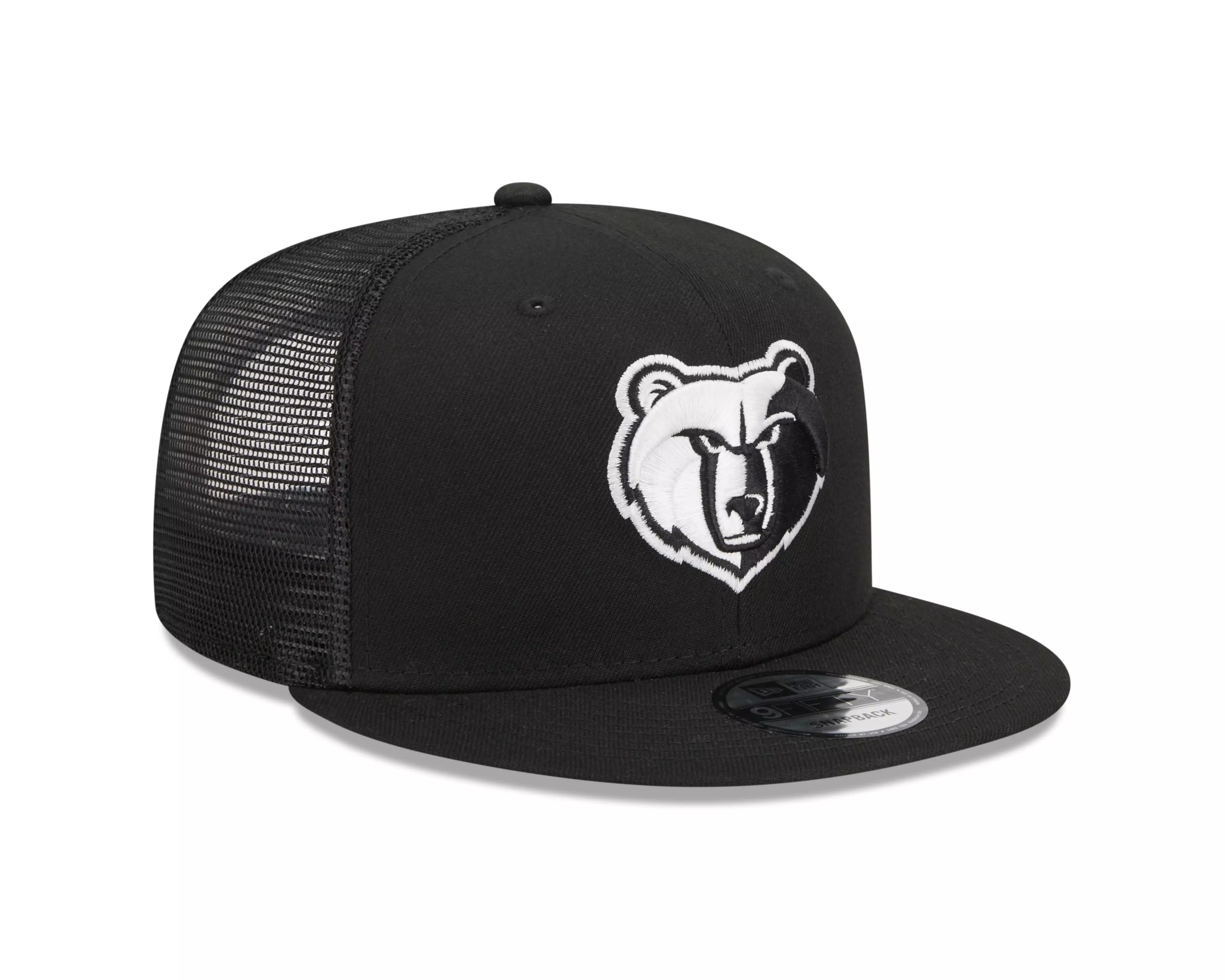 New Era Memphis Grizzlies 9FIFTY Trucker Snapback Hat-Black - BLACK