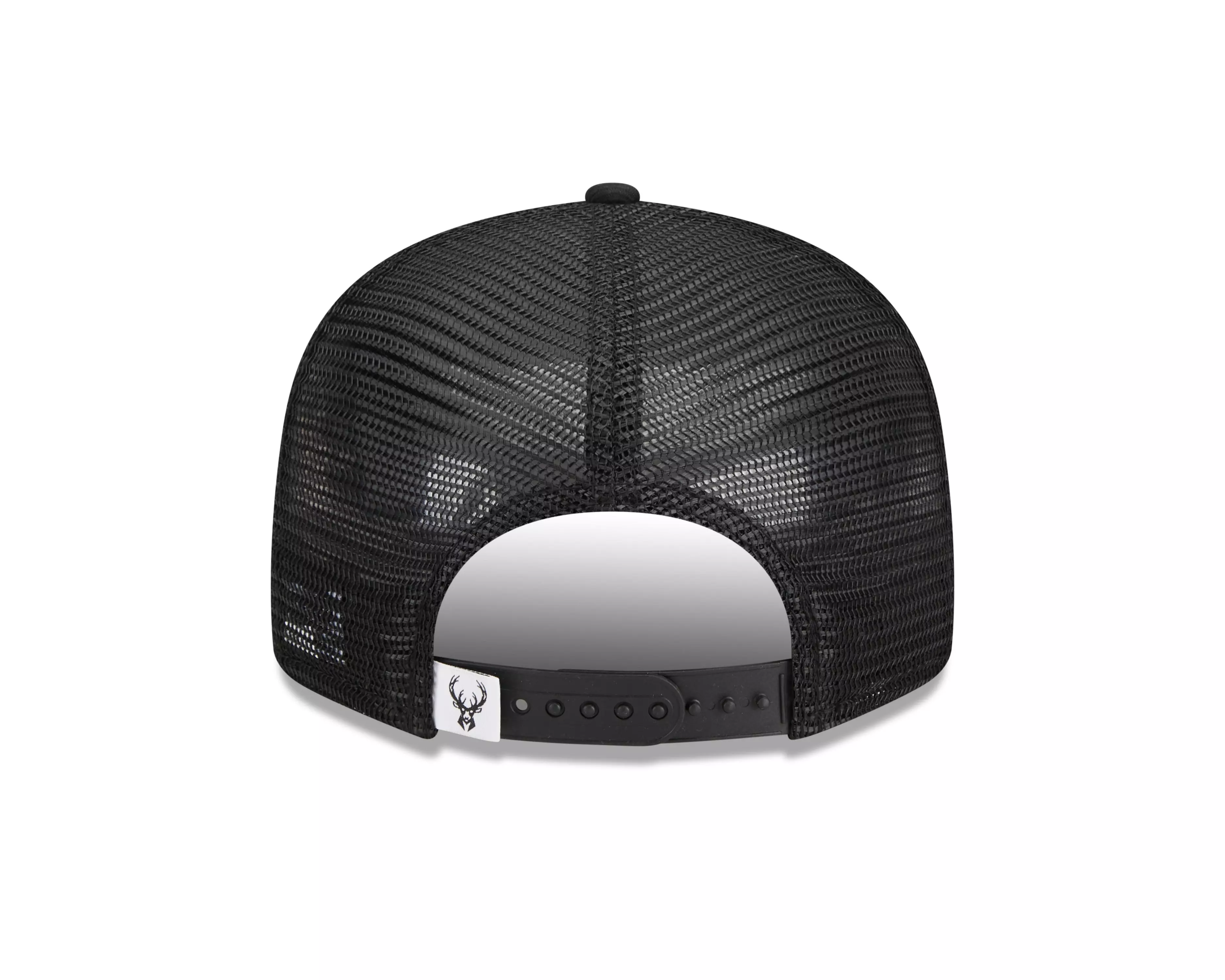 New Era Milwaukee Bucks 9FIFTY Trucker Snapback-Bucks - BLACK
