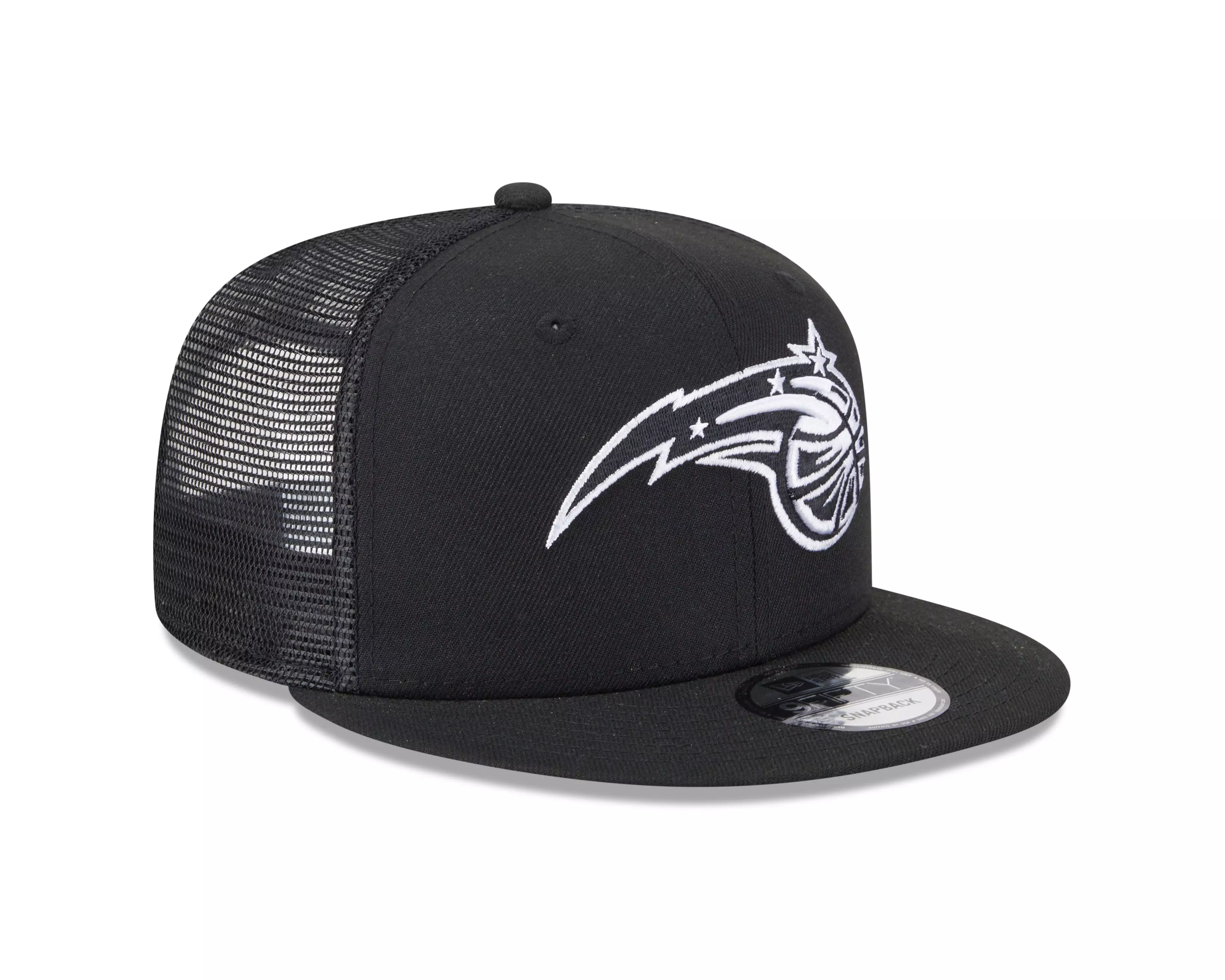 New Era Orlando Magic 9FIFTY Trucker Snapback Hat-Black - BLACK