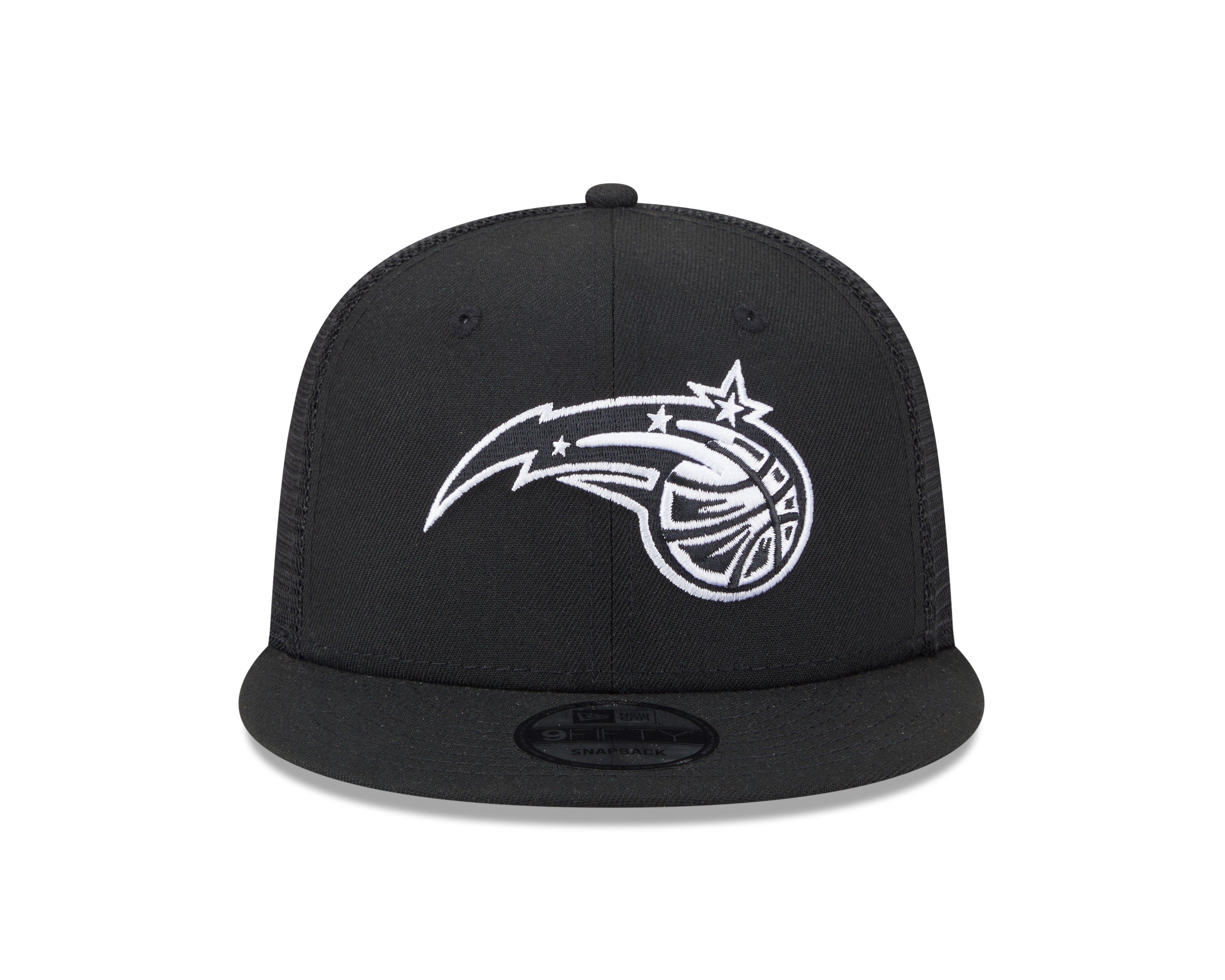 New Era Orlando Magic 9FIFTY Trucker Snapback Hat-Black