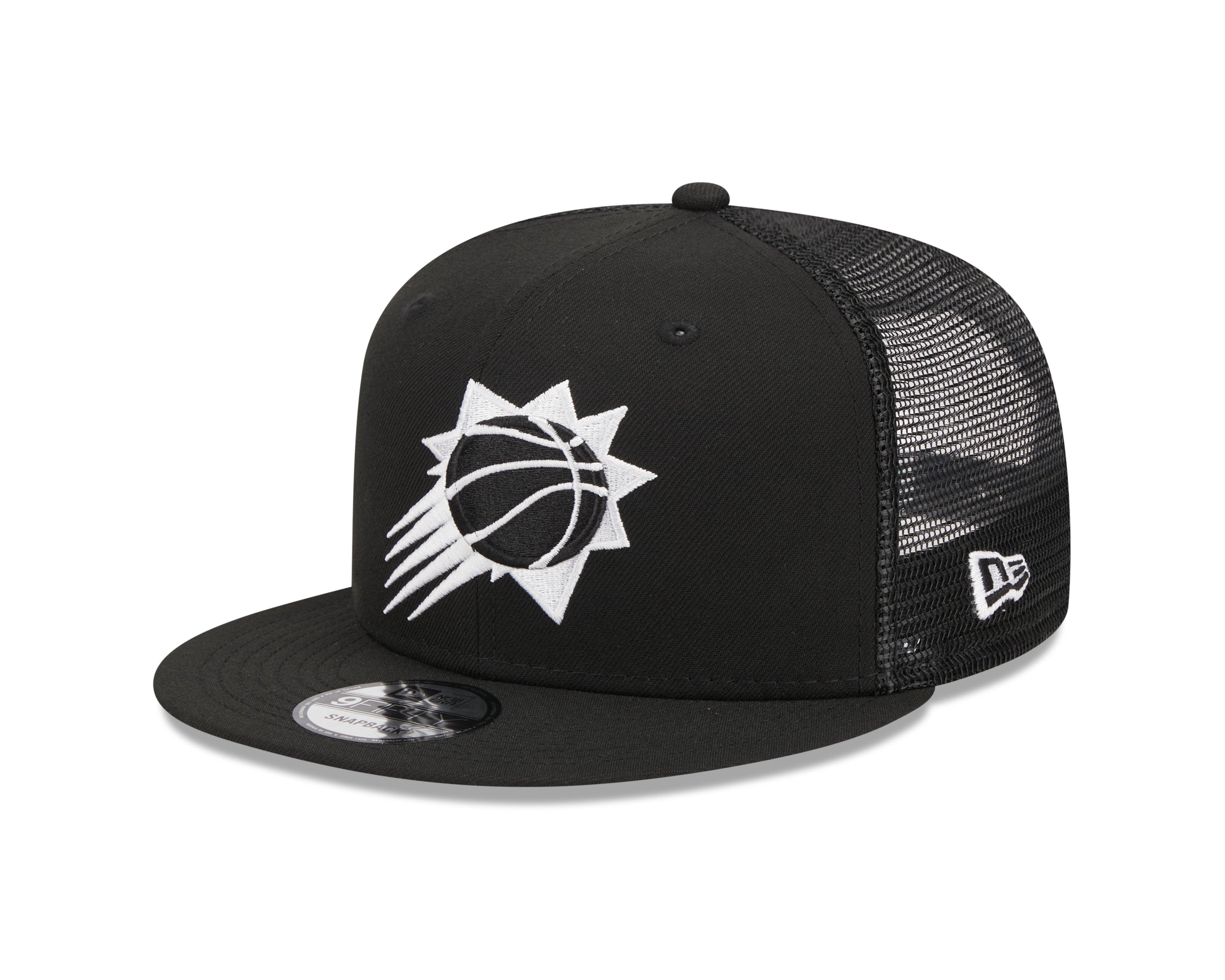 New Era Phoenix Suns 9FIFTY Trucker Snapback - Black - BLACK Thumbnail View 1