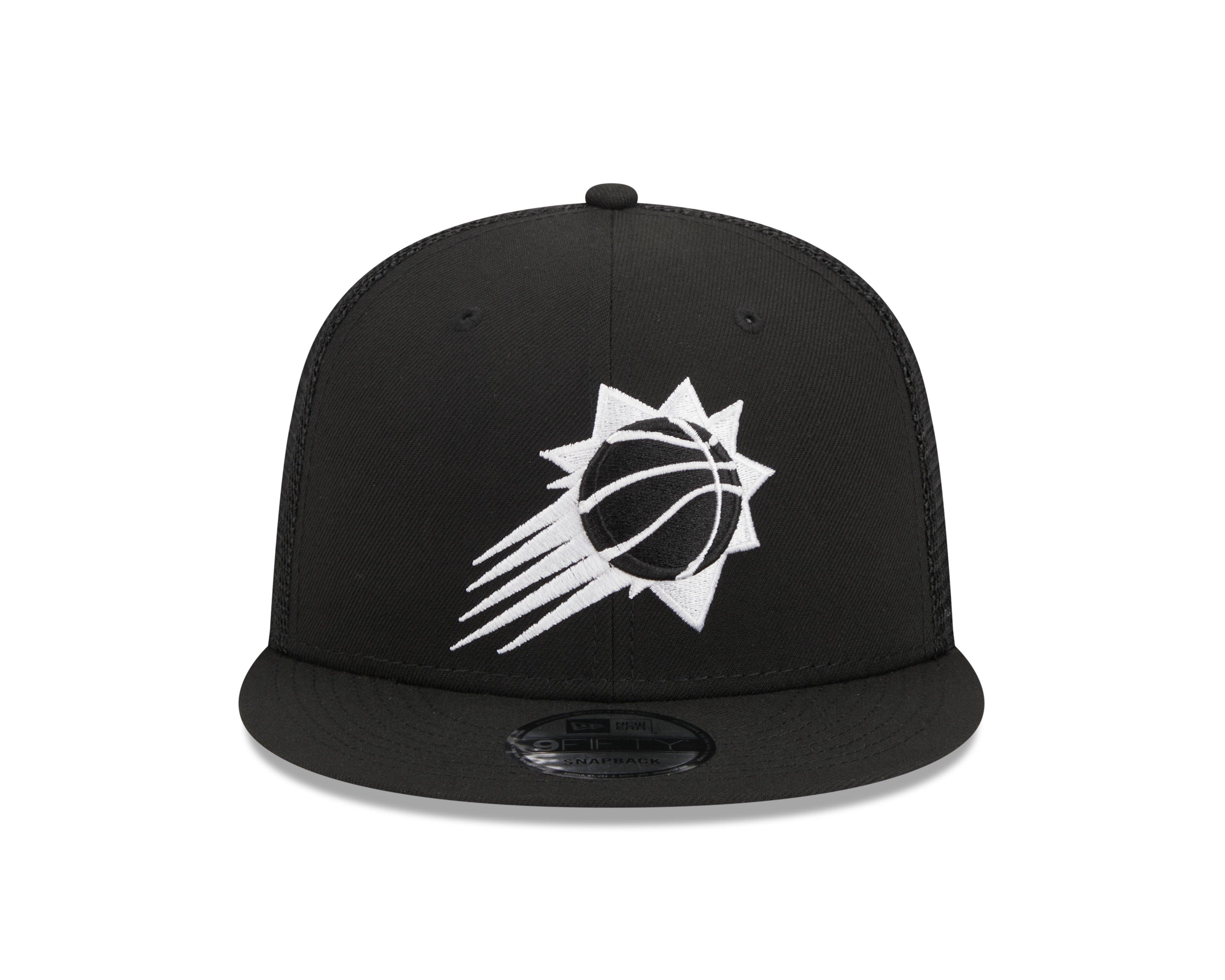 New Era Phoenix Suns 9FIFTY Trucker Snapback - Black - BLACK Thumbnail View 7