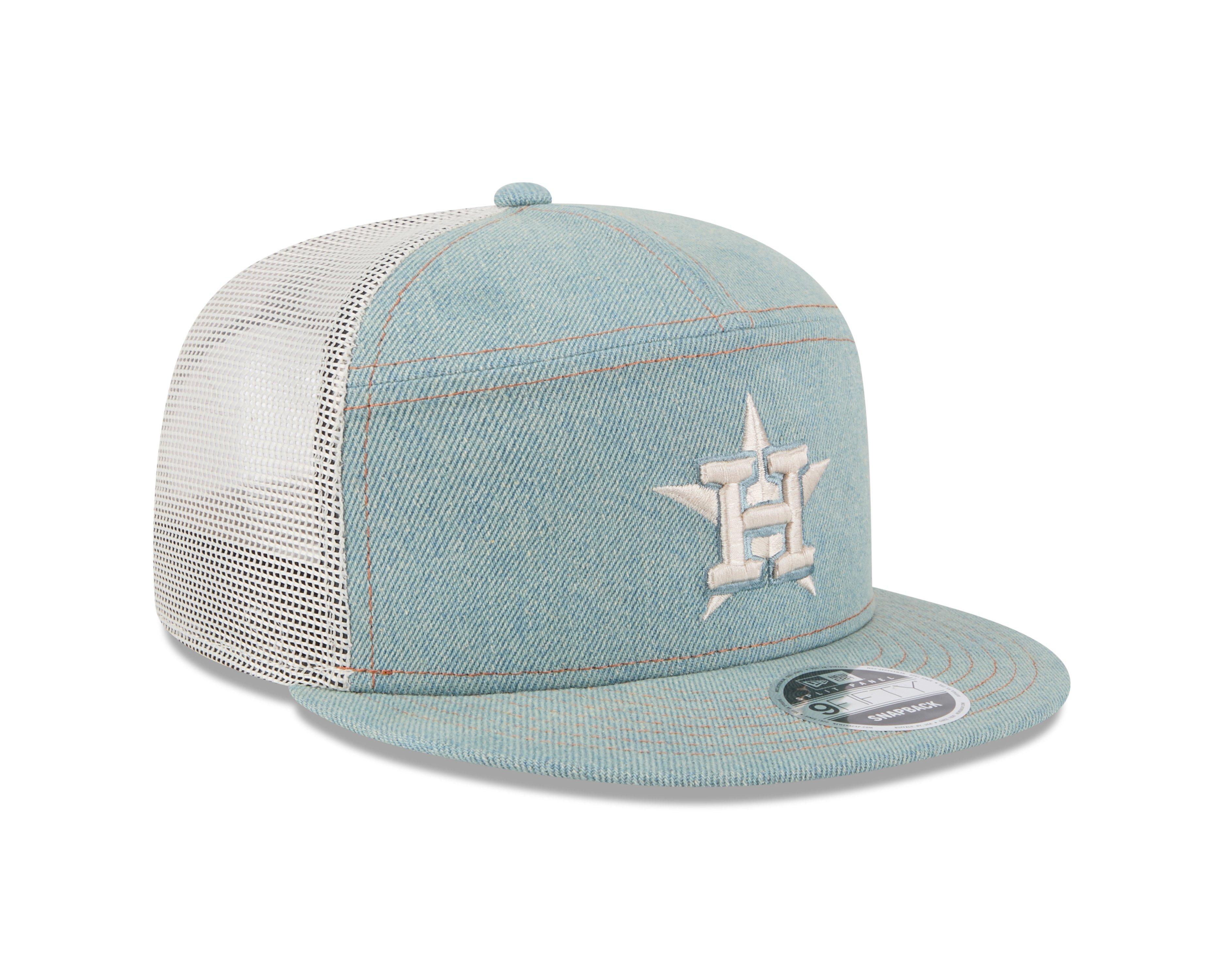 New Era Houston Astros 9FIFTY Denim Snapback Hat-Blue