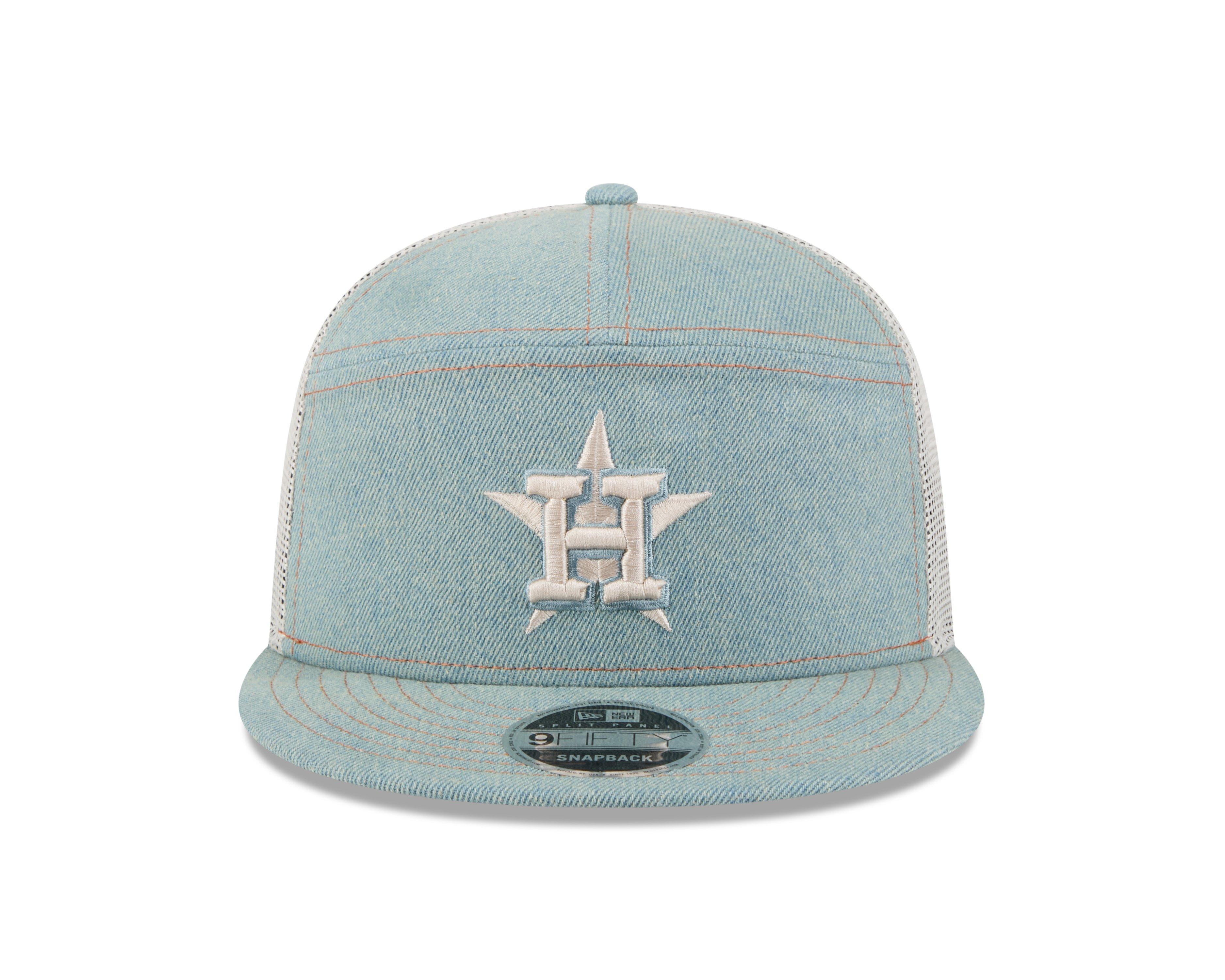 New Era Houston Astros 9FIFTY Denim Snapback Hat-Blue