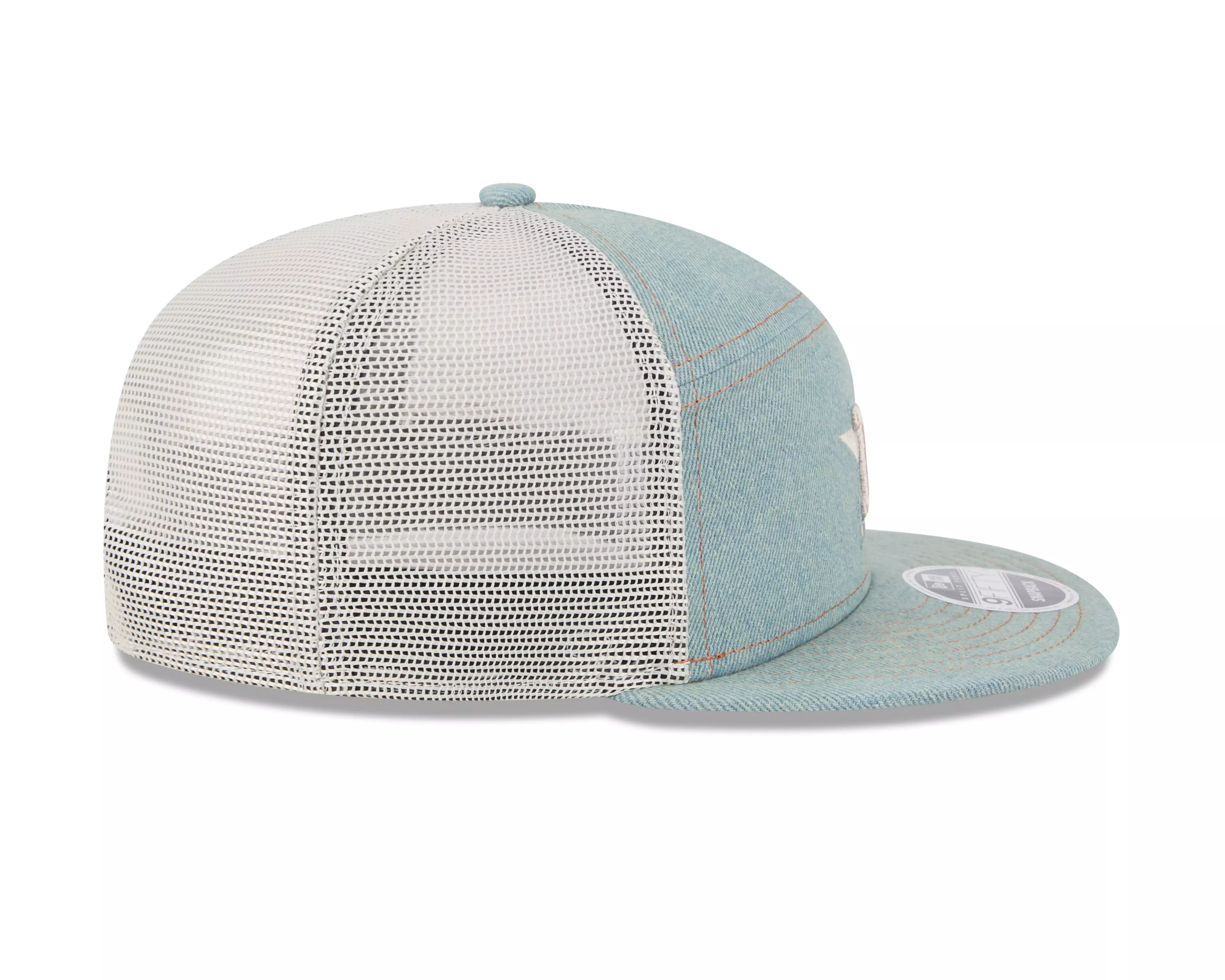 New Era Houston Astros 9FIFTY Denim Snapback Hat-Blue - BLUE