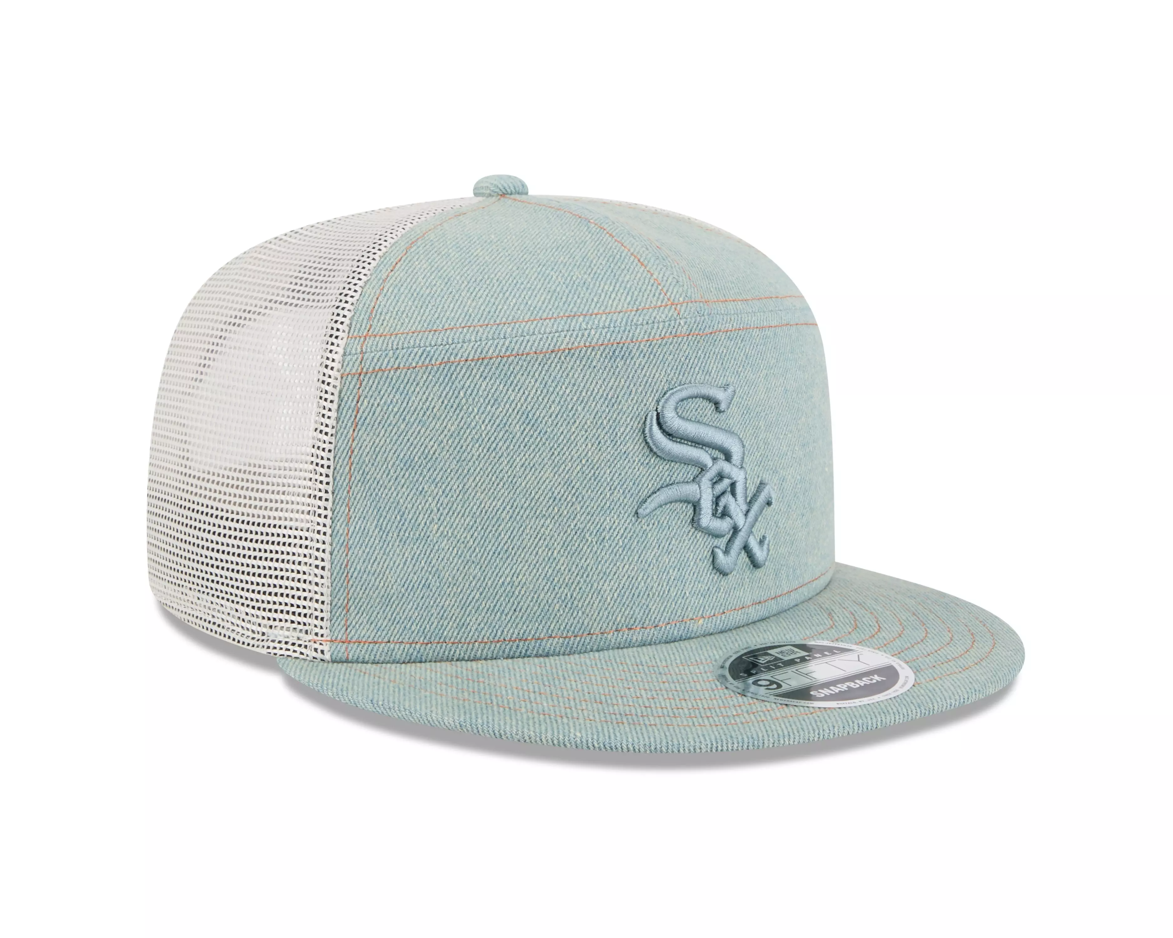 New Era Chicago White Sox 9FIFTY Denim Snapback Hat-Blue - BLUE