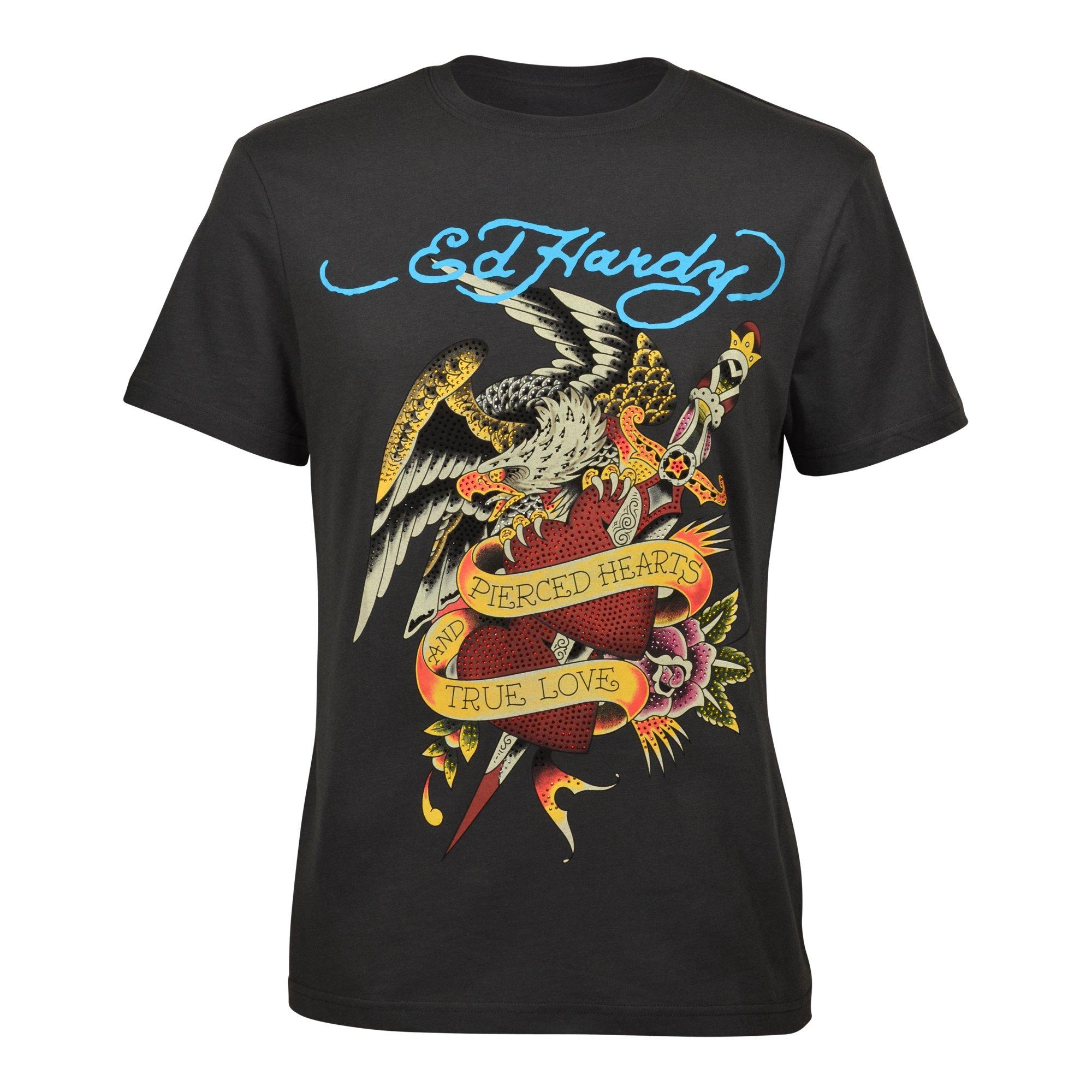 Ed Hardy Eagle Dagger Men's Charcoal Tee