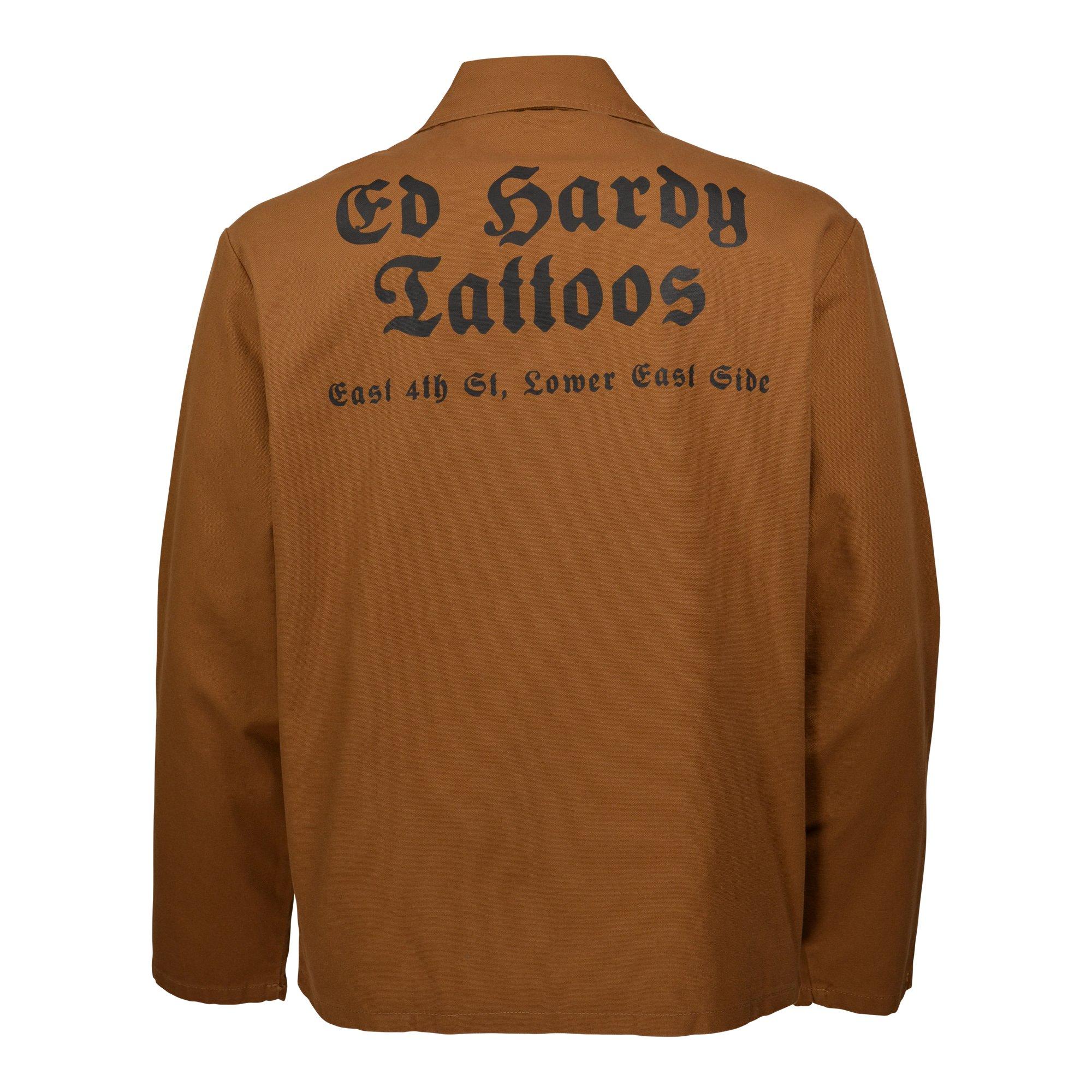 Ed Hardy Panthers Workwear Men's Cognac Jacket