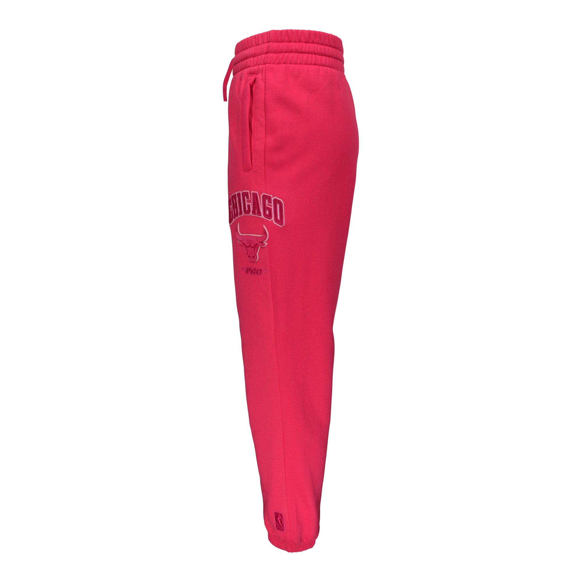 Pro Standard Chicago Bulls Big Girl's Triple Pink Fleece Pants
