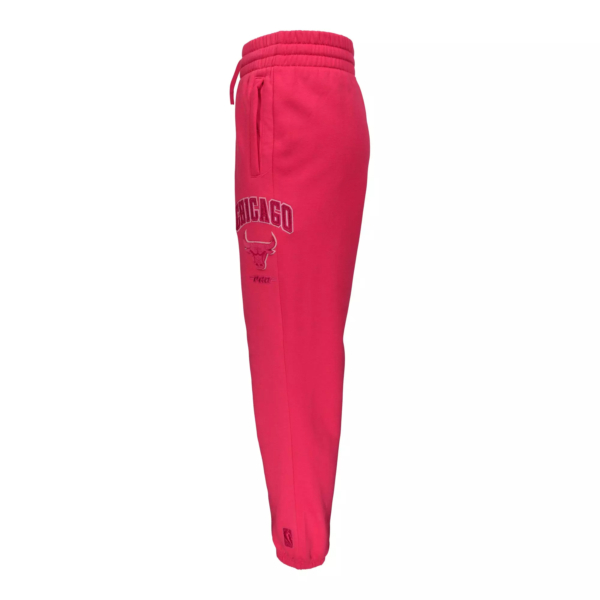 Pro Standard Big Girl's Chicago Bulls Triple Pink Fleece Pants-Pink - PINK