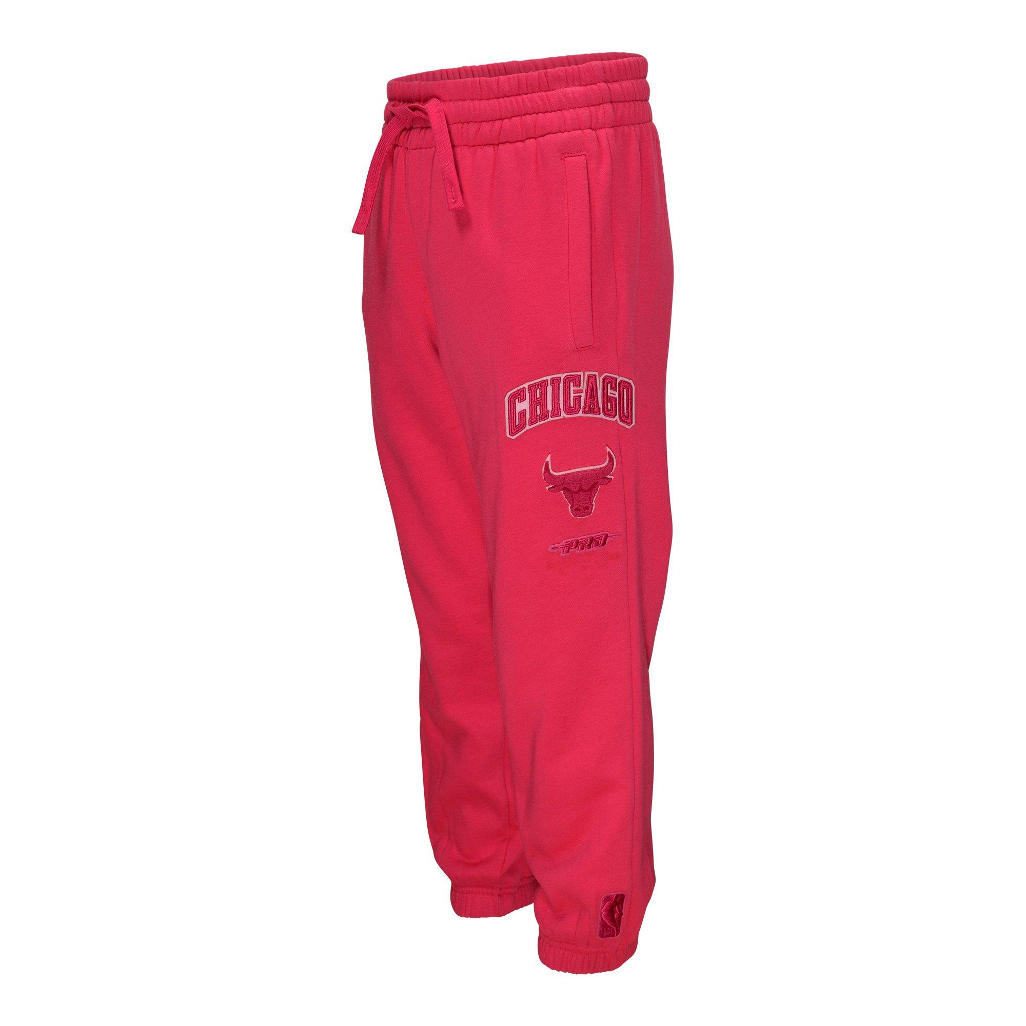 Pro Standard Chicago Bulls Little Girls' Fleece Pants - Triple Pink