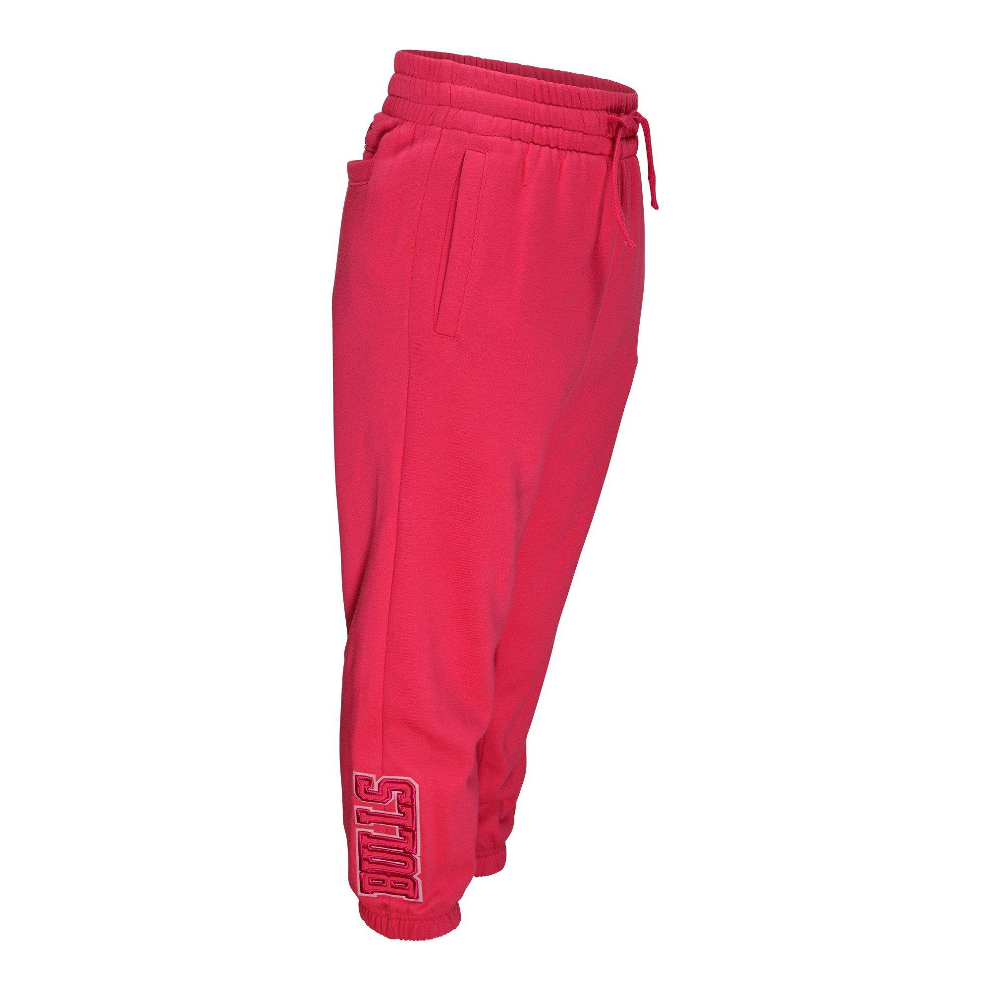 Pro Standard Chicago Bulls Little Girls' Fleece Pants - Triple Pink