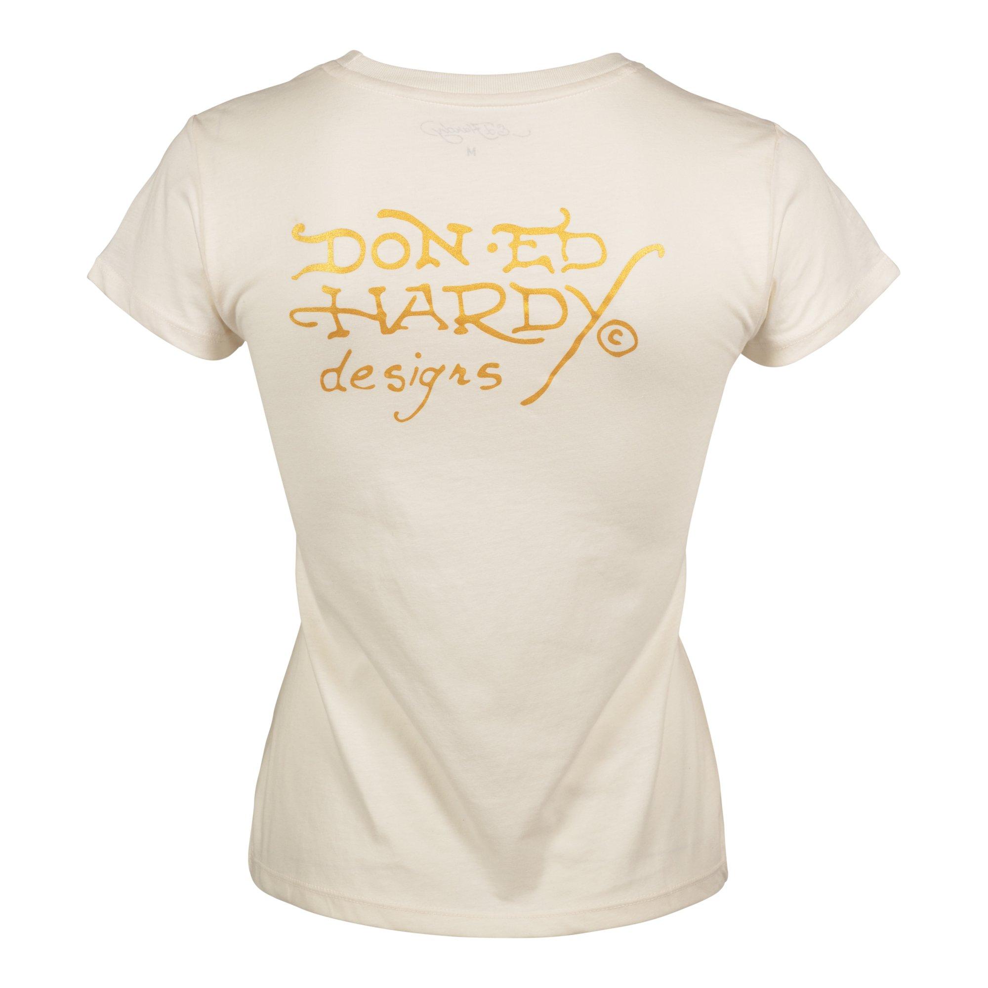 Ed Hardy Dagger Women's Ivory Tee