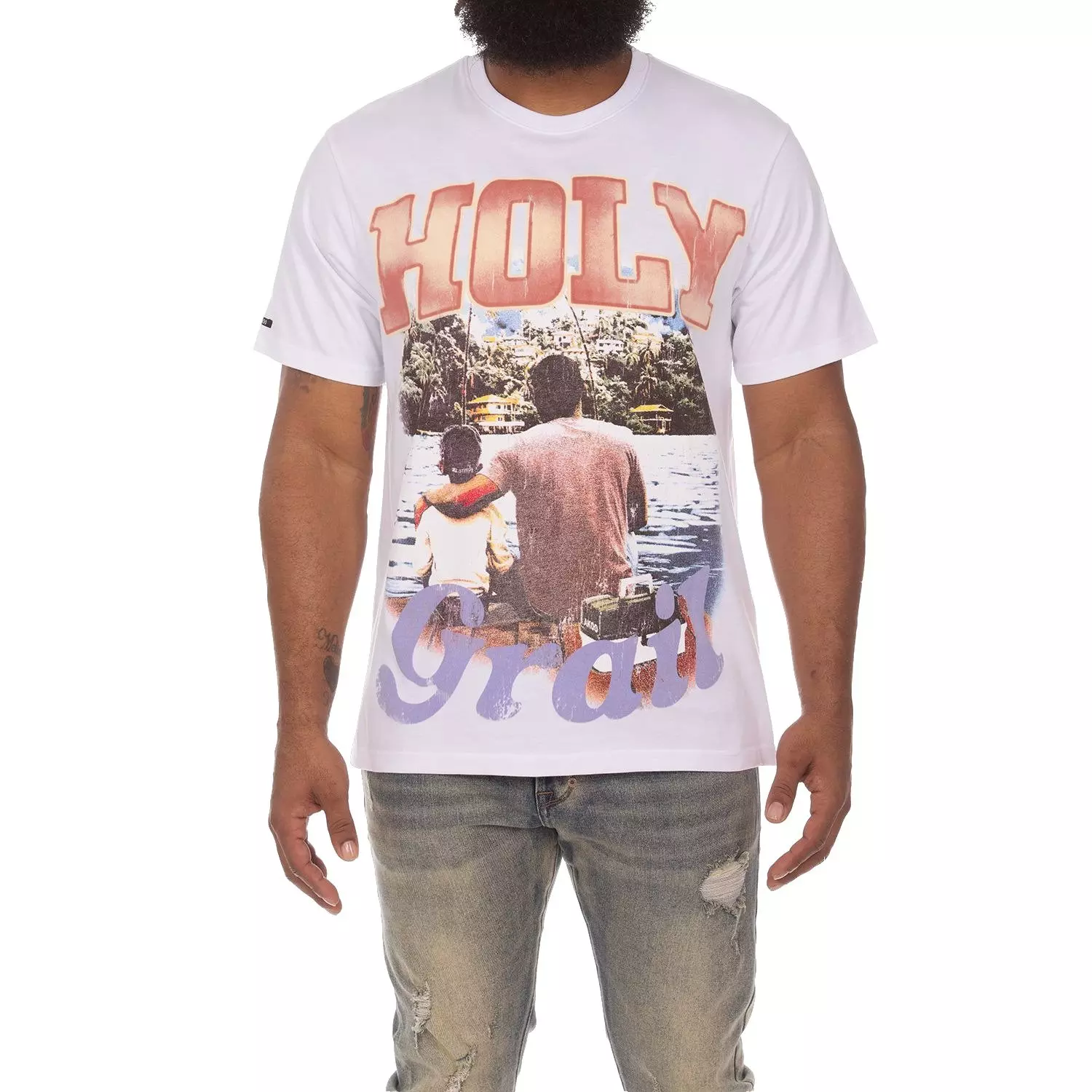 AKOO Men's Holy Grail Tee - White - WHITE
