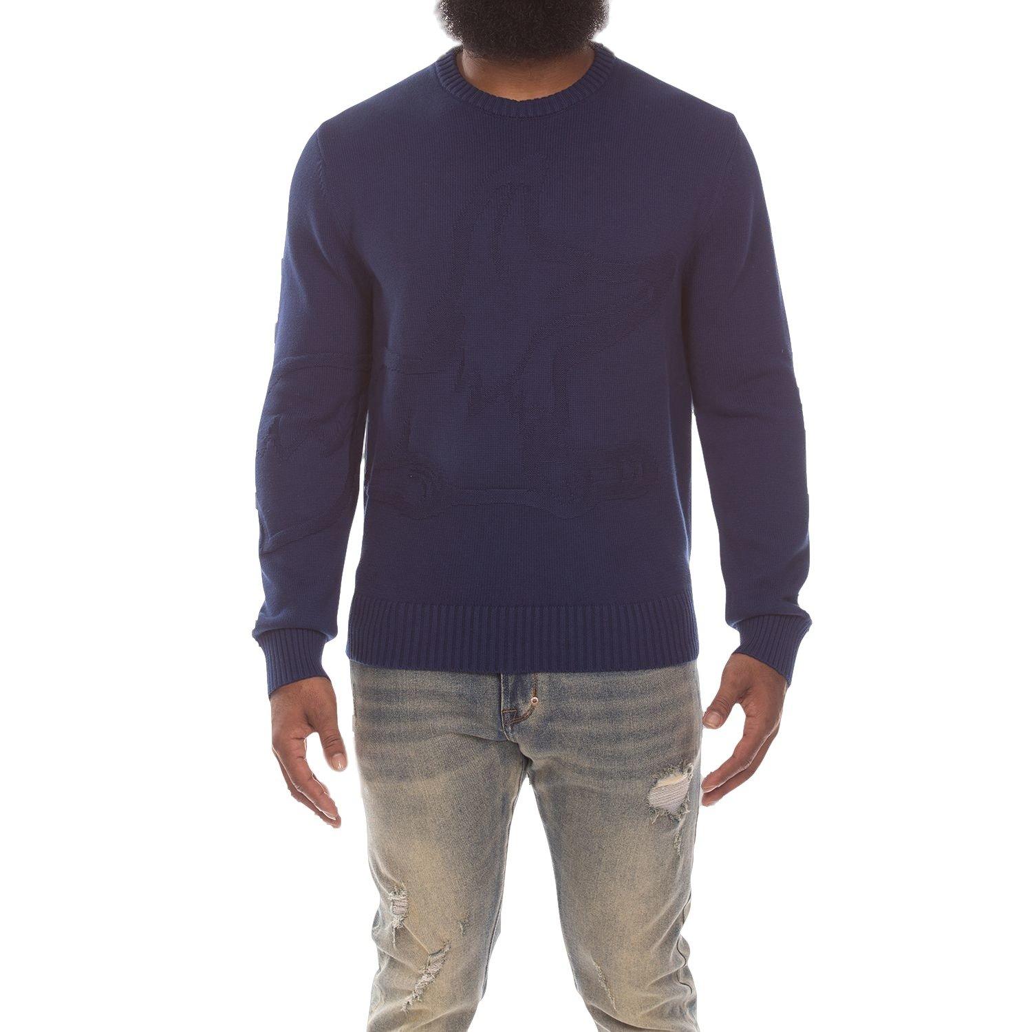 AKOO Men's Snobby Sweater - Blue Depths - NAVY