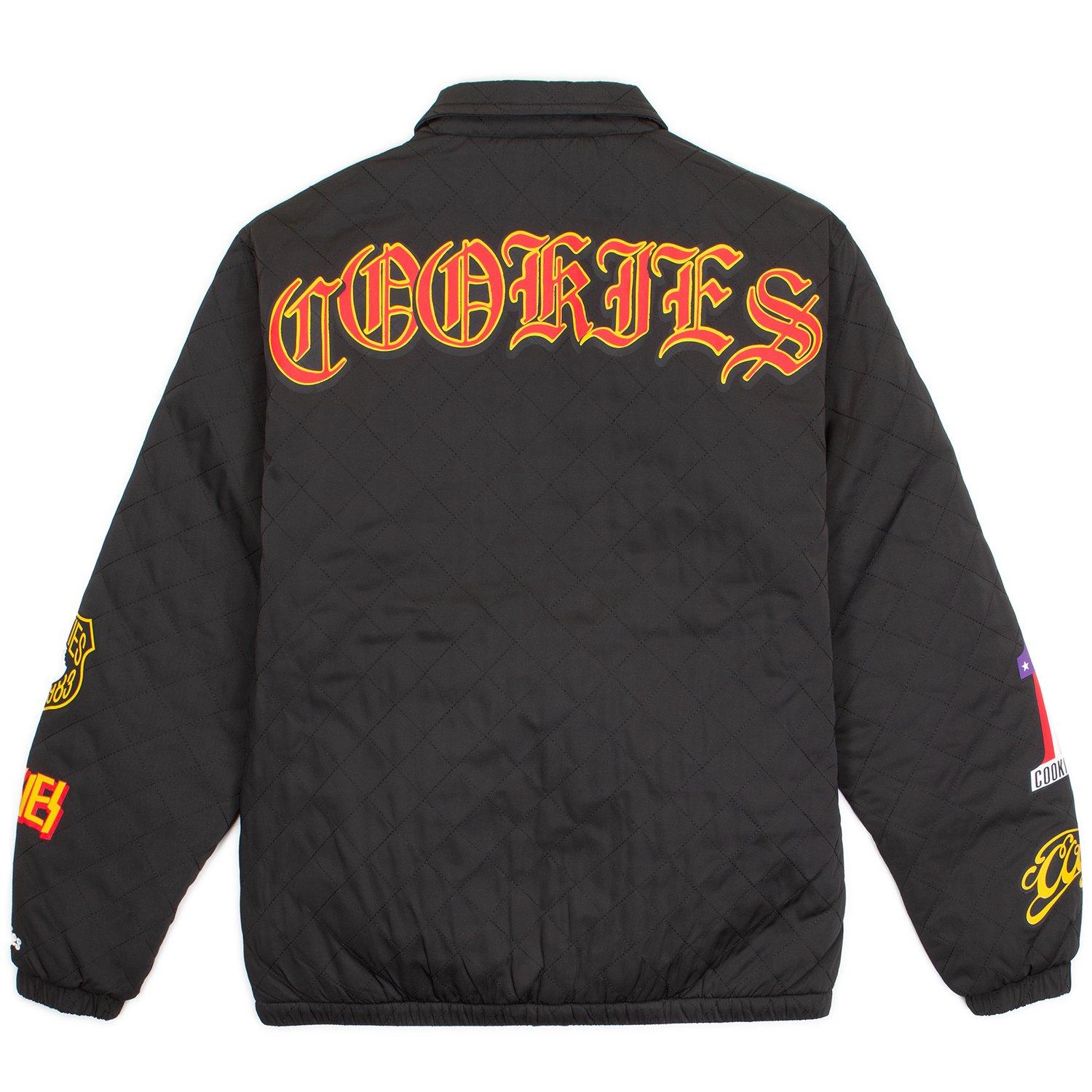 Cookies Men's Highway Quilted Coaches Jacket - BLACK Thumbnail View 2